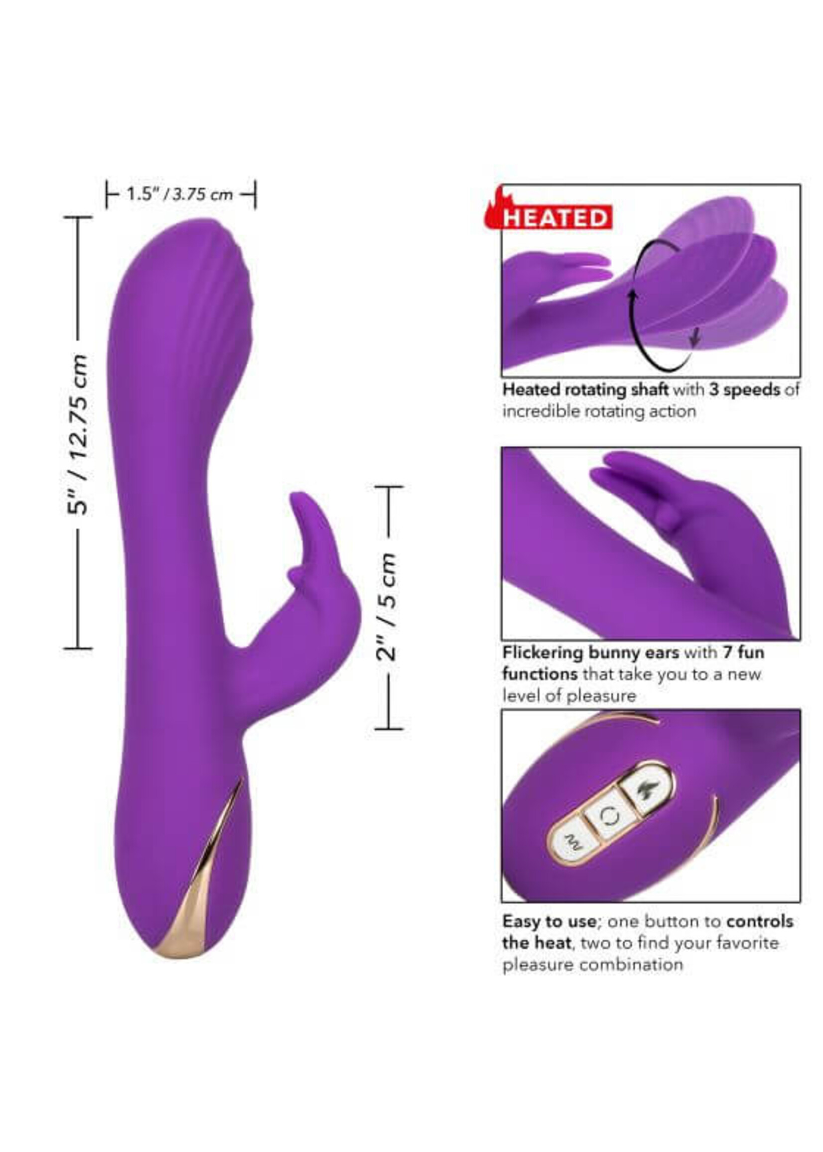 Jack Rabbit Heated Silicone Rotating G Rabbit