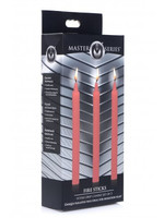 Fire Sticks Fetish Drip Candles Set of 3 - Red