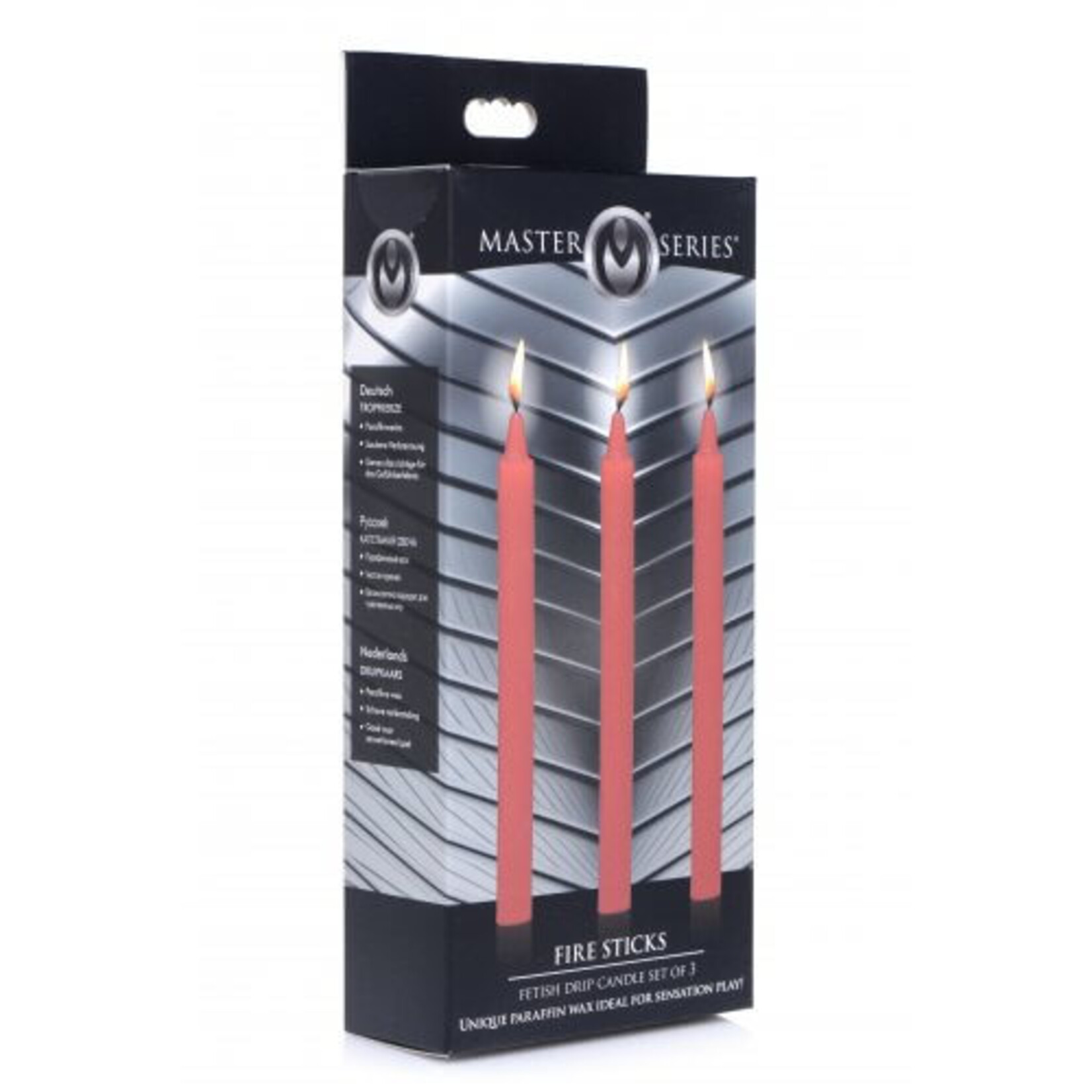 Fire Sticks Fetish Drip Candles Set of 3 - Red
