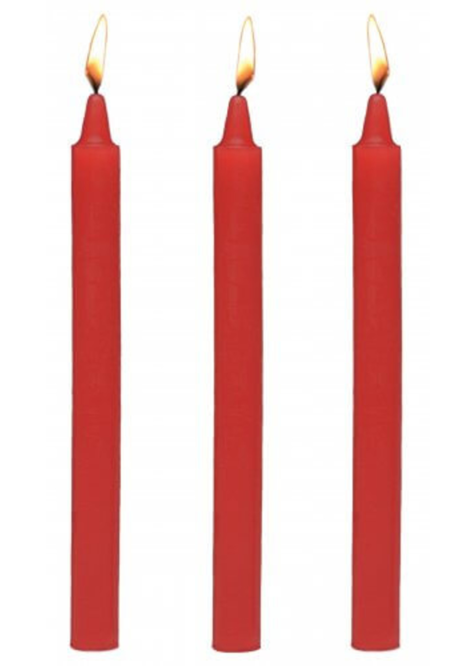 Fire Sticks Fetish Drip Candles Set of 3 - Red
