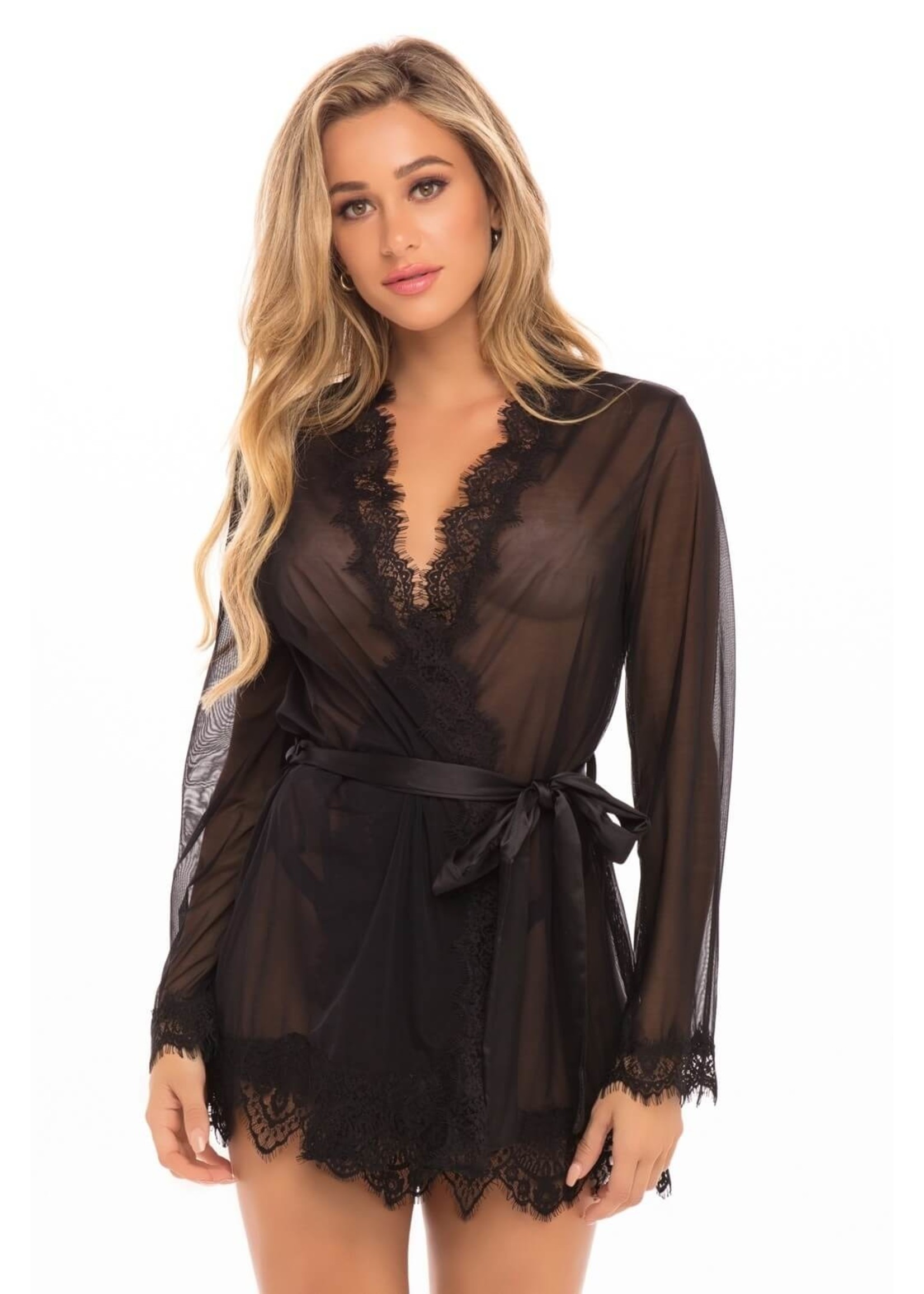 Oh La La Provence Eyelash Lace Robe