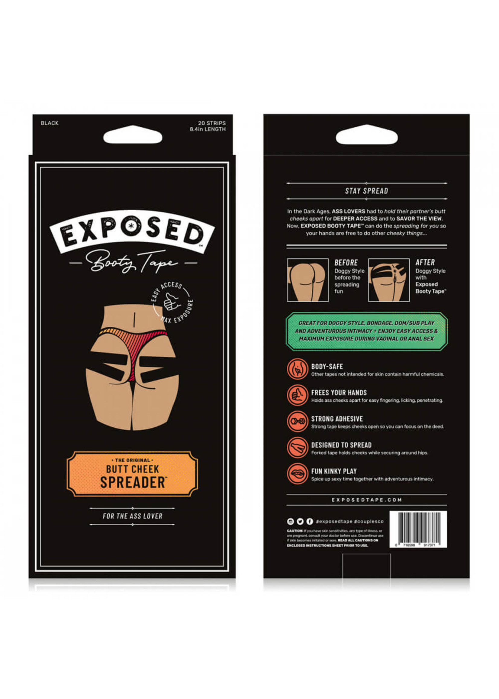 Exposed Booty Tape - Black