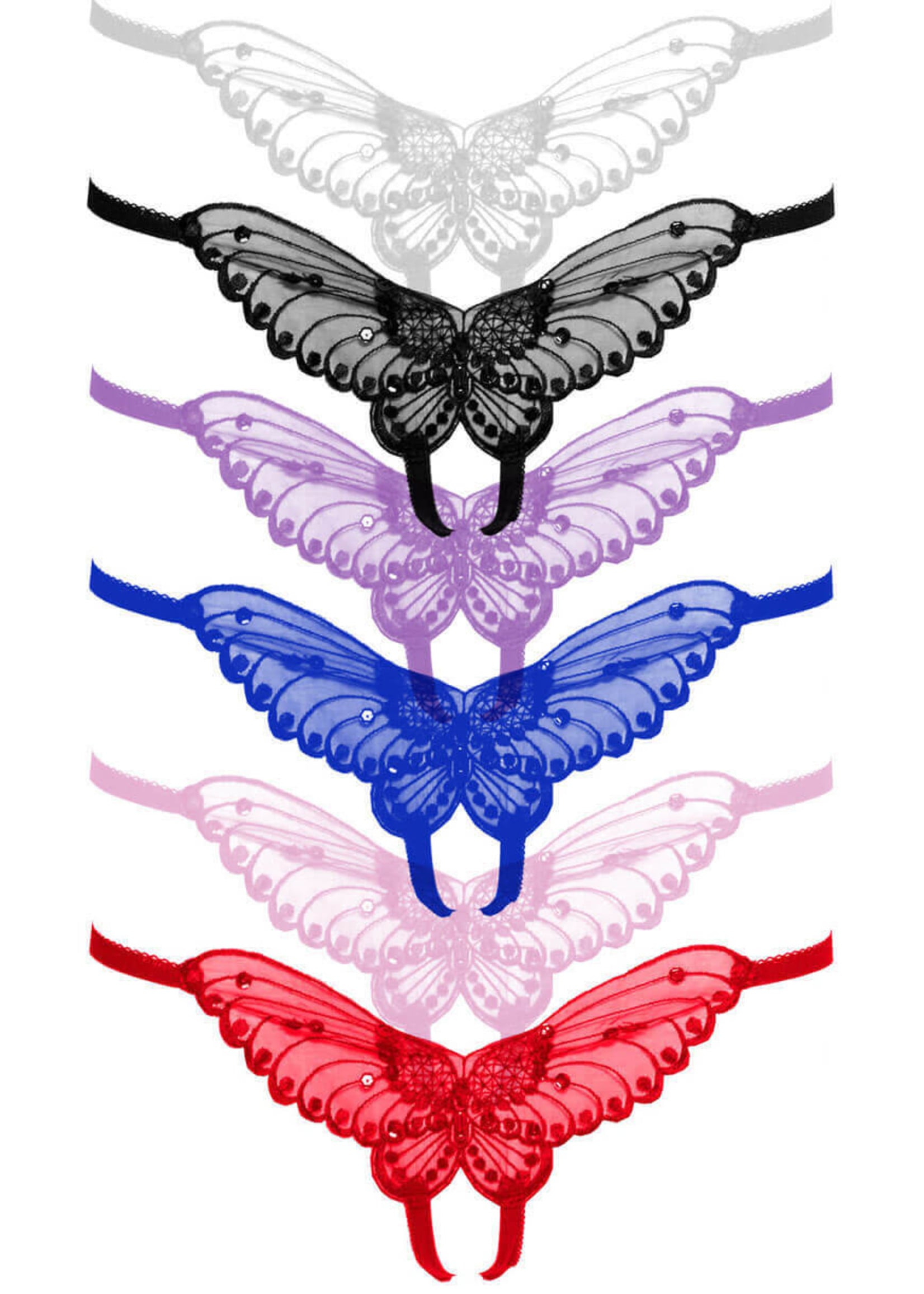 Leg Avenue Butterfly Crotchless Panty