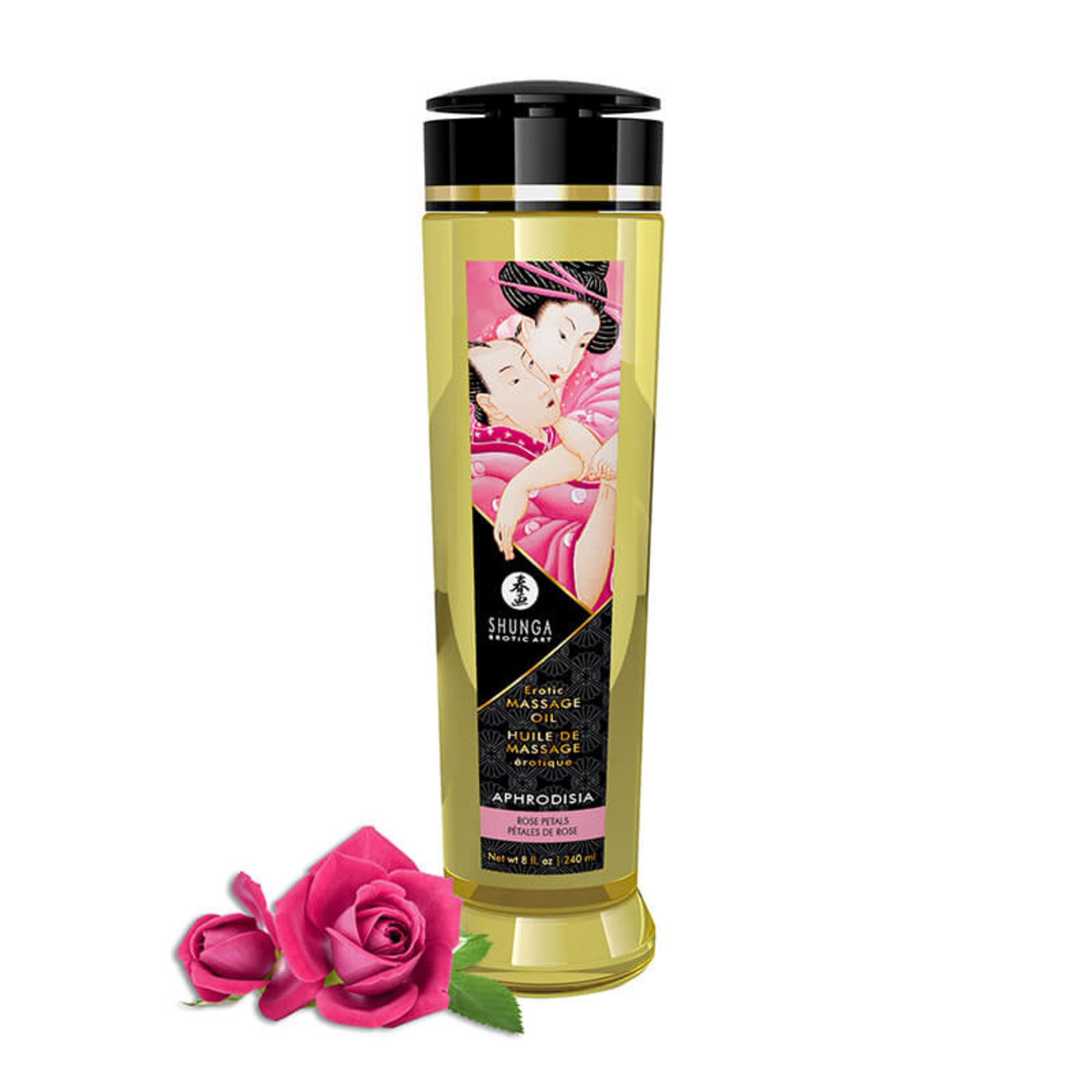 Shunga- Erotic Massage Oil- Rose Petal 8 oz