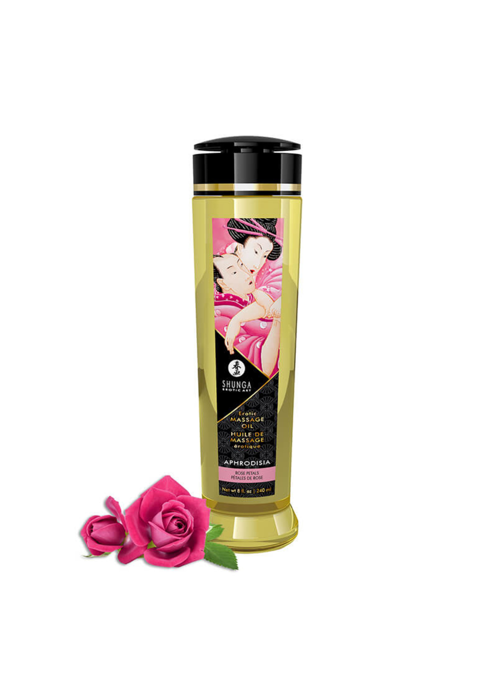 Shunga- Erotic Massage Oil- Rose Petal 8 oz