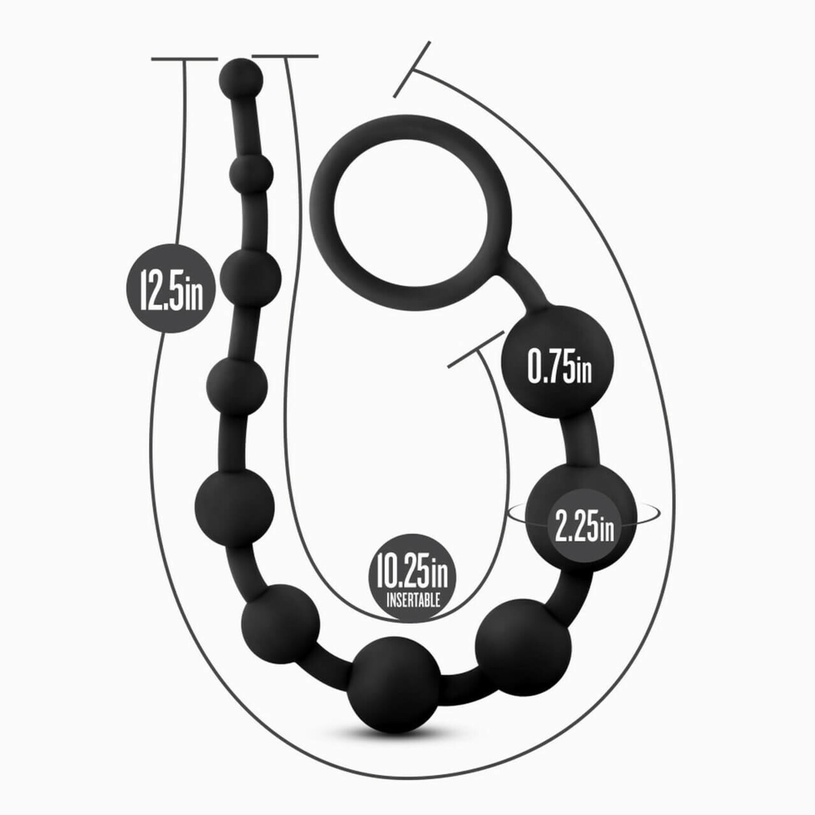 Anal Adventures Platinum Anal Adventures Platinum - Silicone 10 Anal Beads