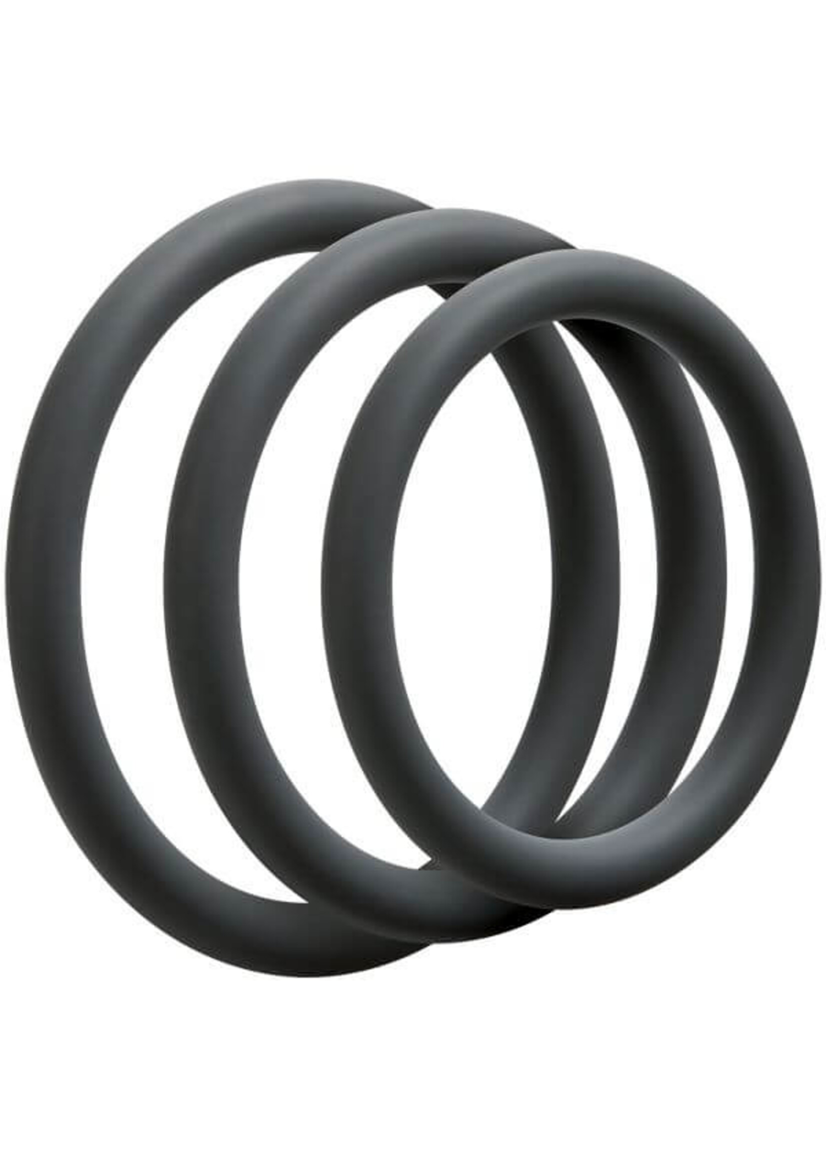 Doc Johnson OptiMALE- 3 C-Ring Set Thin - Slate