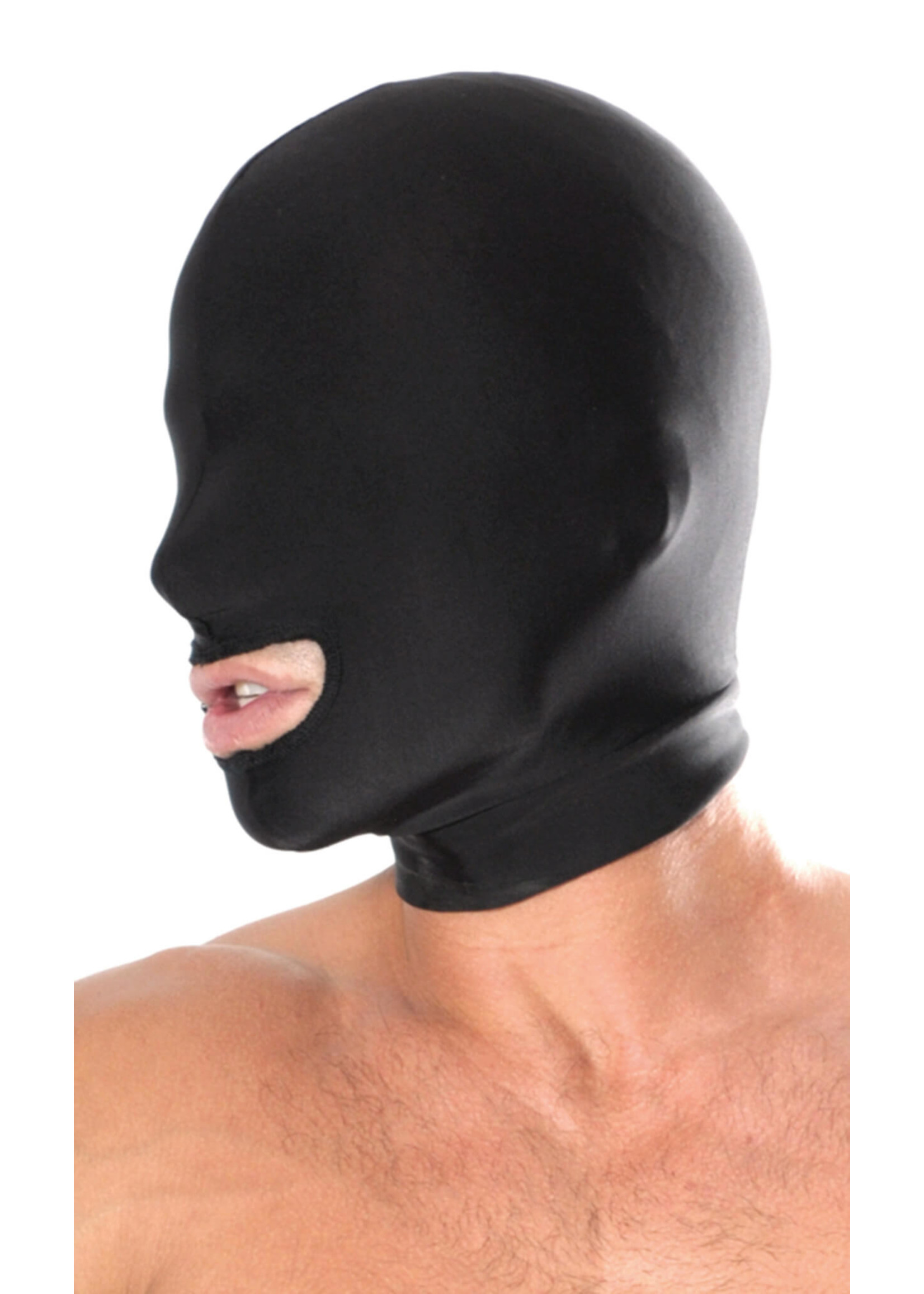 Pipedream Fetish Fantasy Series Spandex Open Mouth Hood - Black