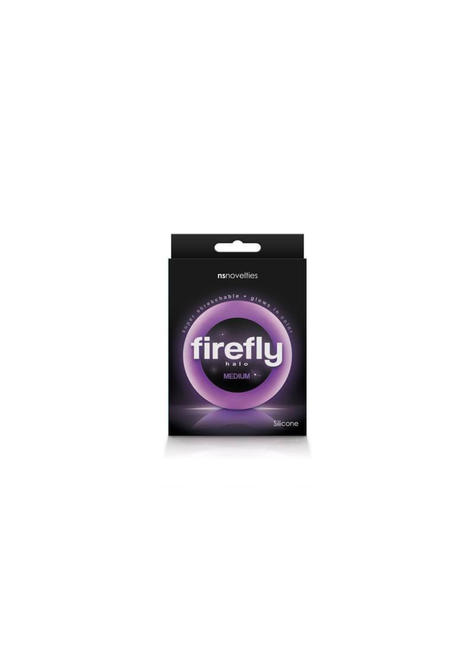 NS Novelties Firefly - Halo - 55mm Cockring - Medium - Purple
