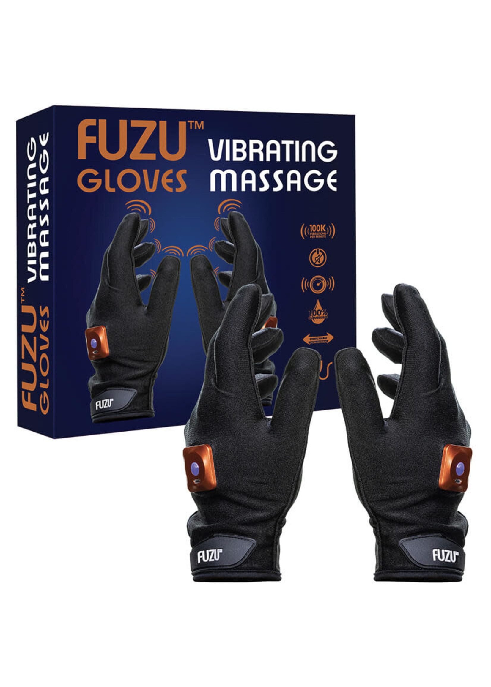 Fuzu Vibrating Massage Gloves-Medium