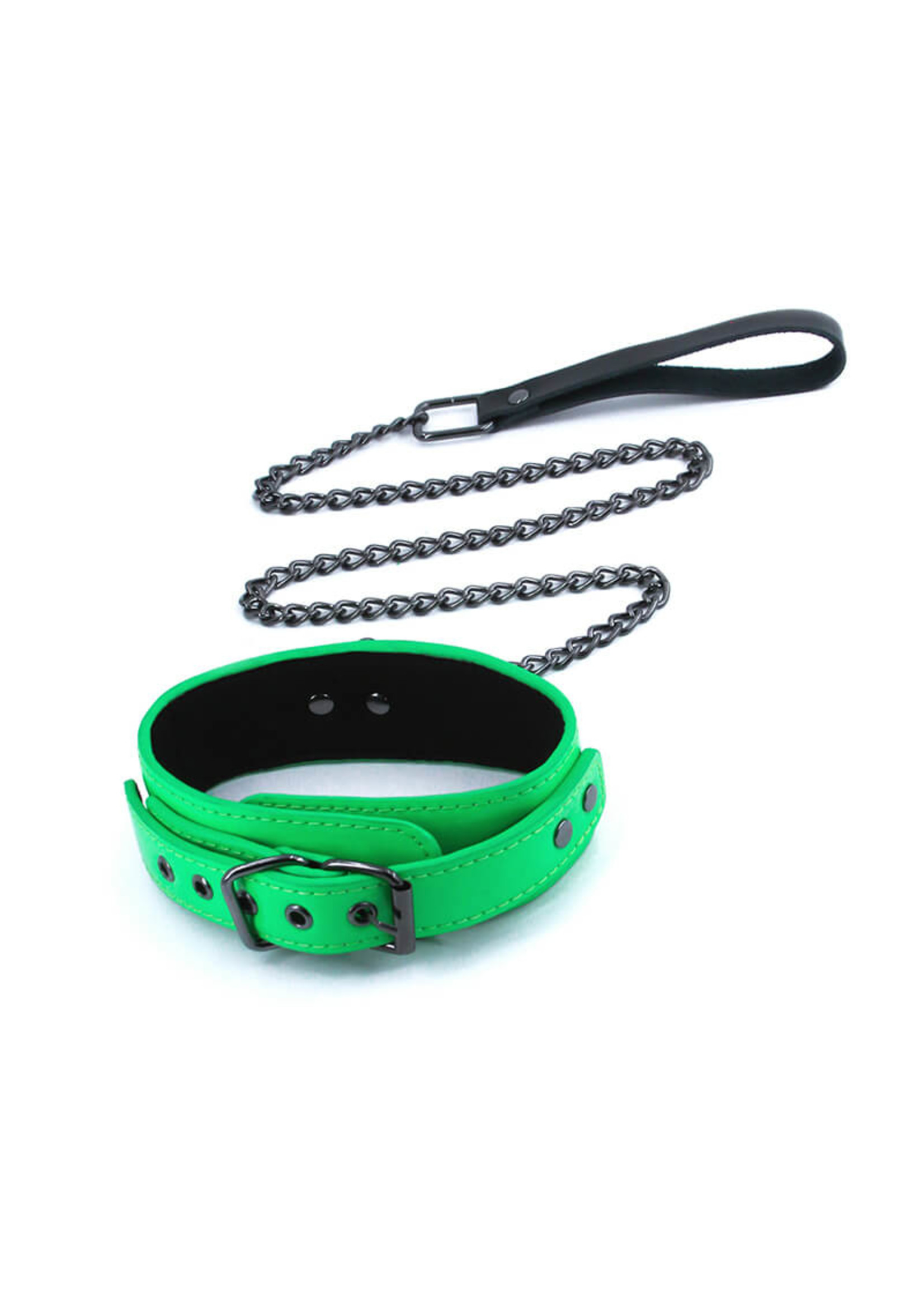 Electra Play Things -Collar & Leash - Green
