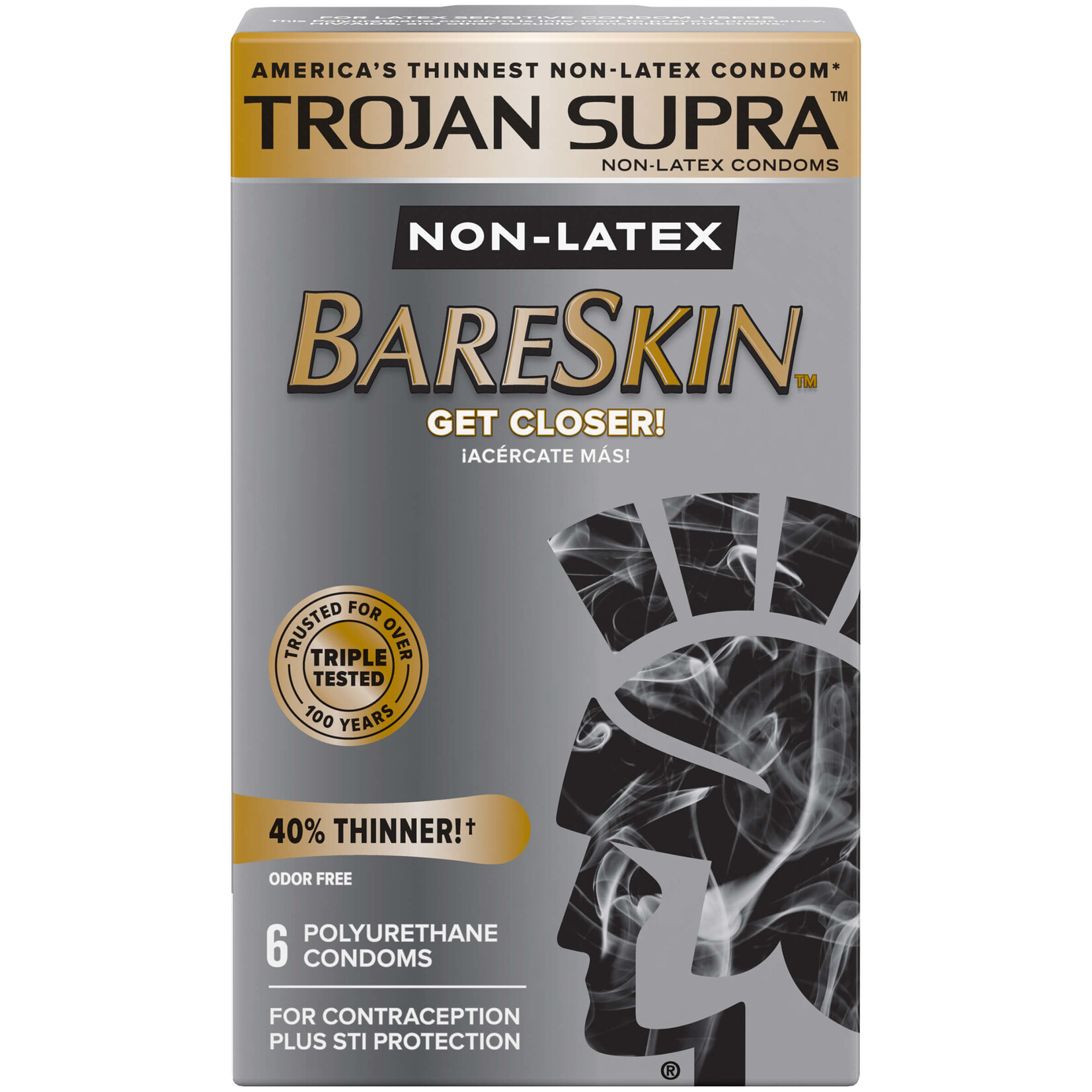 Trojan Trojan Supra-BareSkin- 6 pack