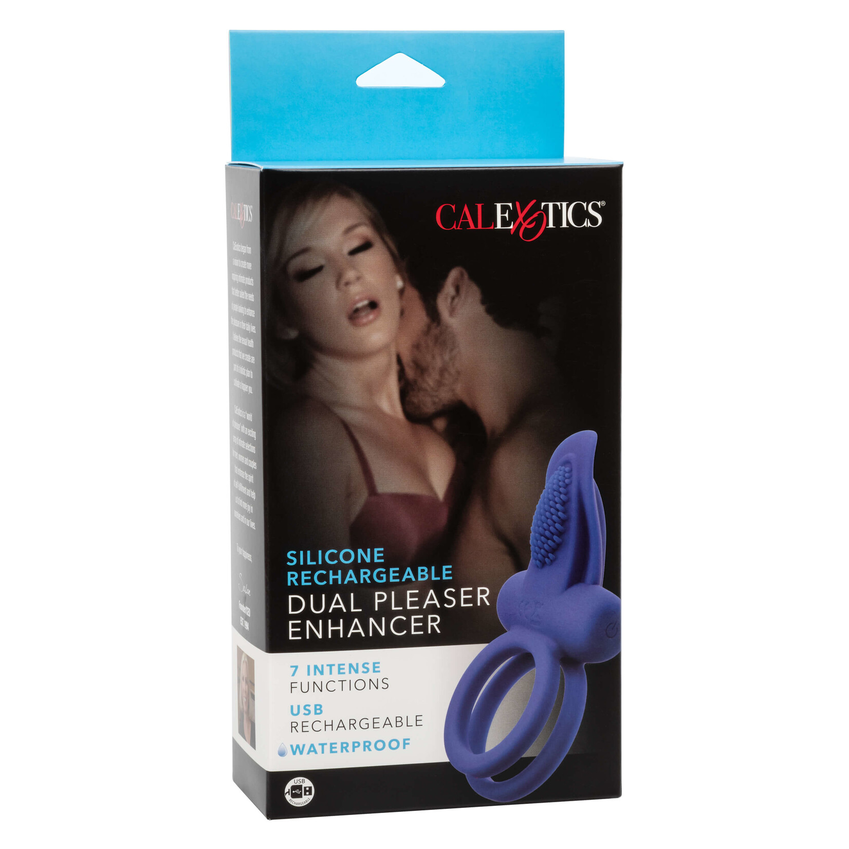 Cal Exotic Novelties Silicone Rechargeable Dual Pleaser Enhancer