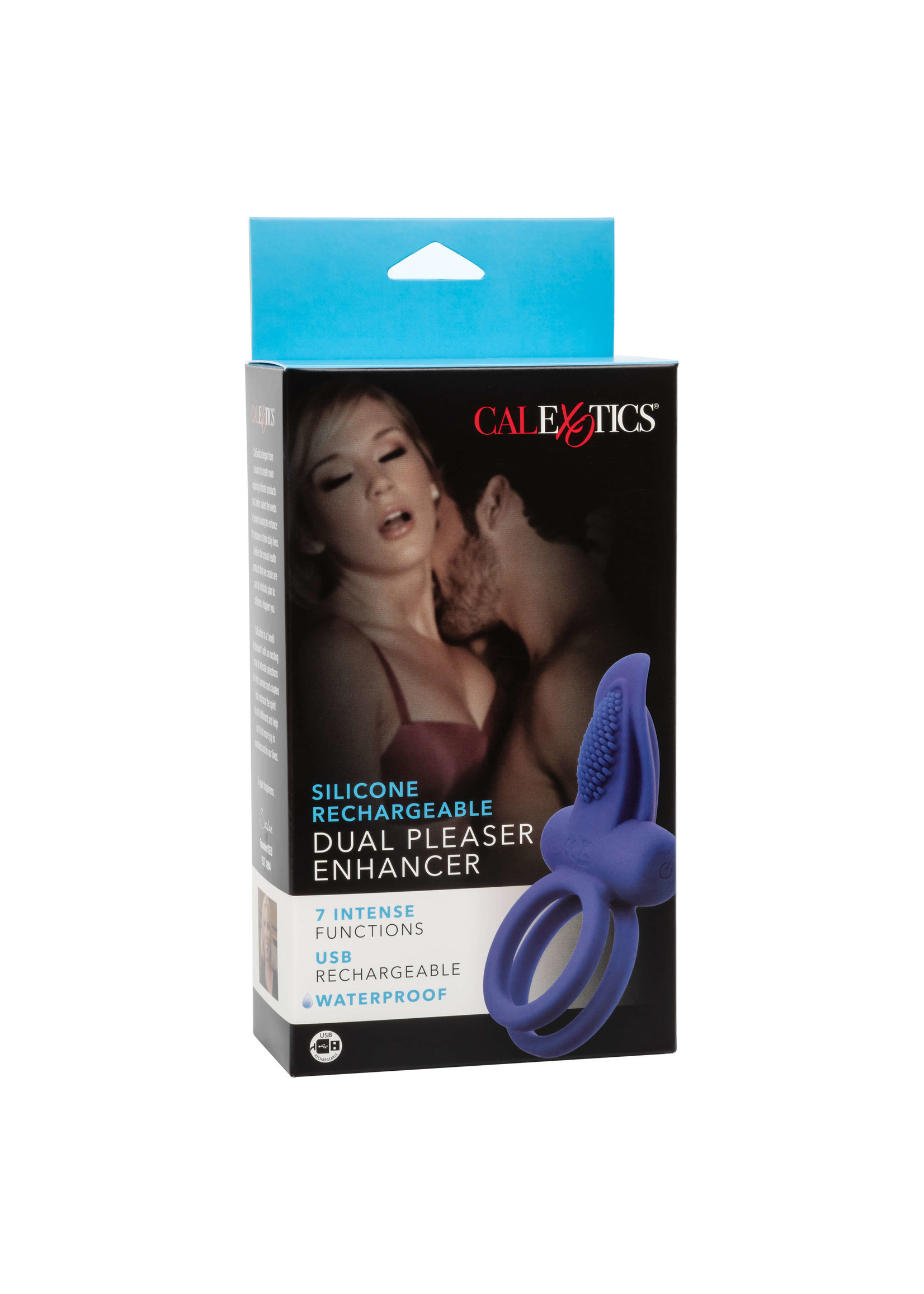 Cal Exotic Novelties Silicone Rechargeable Dual Pleaser Enhancer