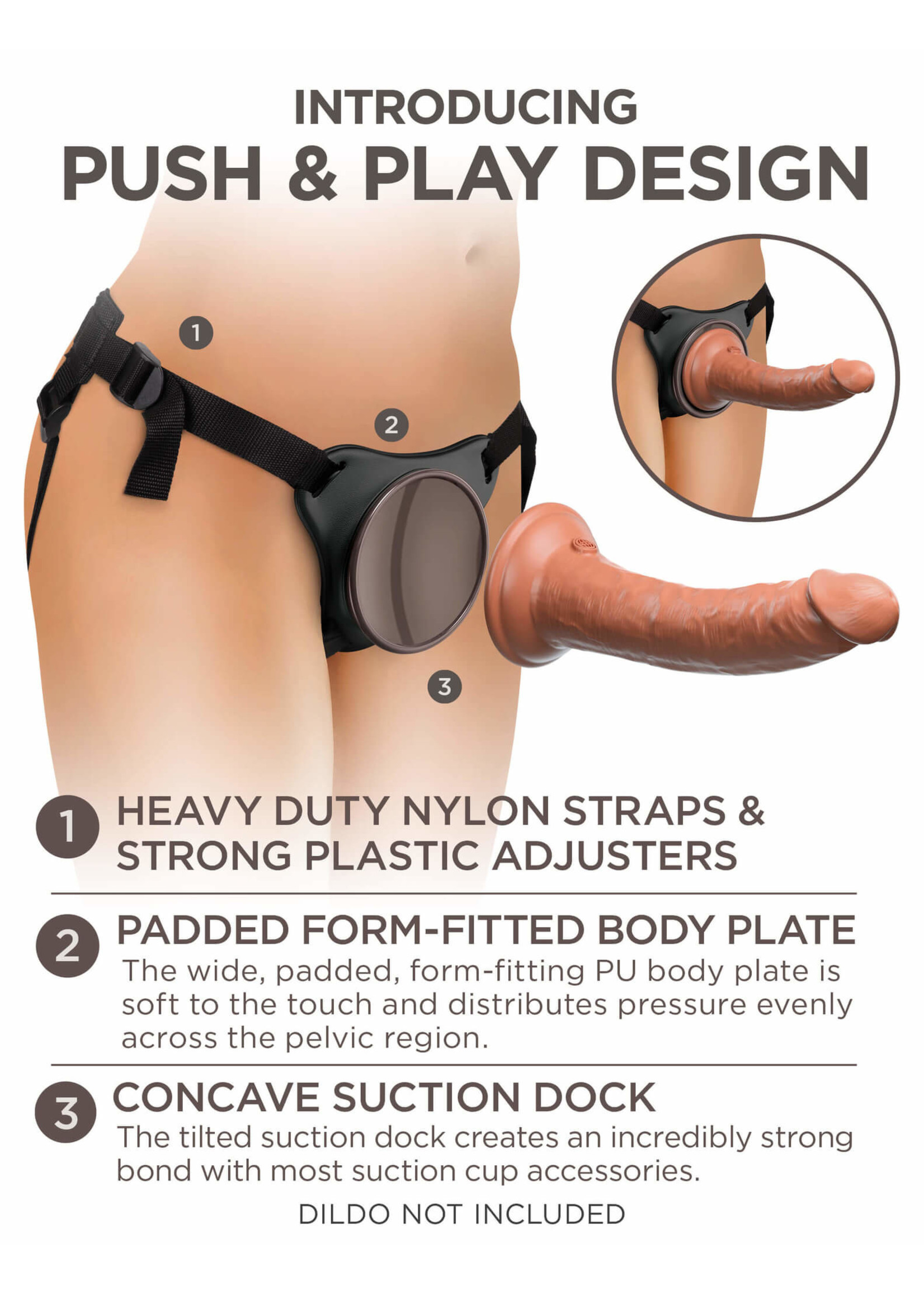 King Cock Elite Comfy Body Dock Strap-On Harness