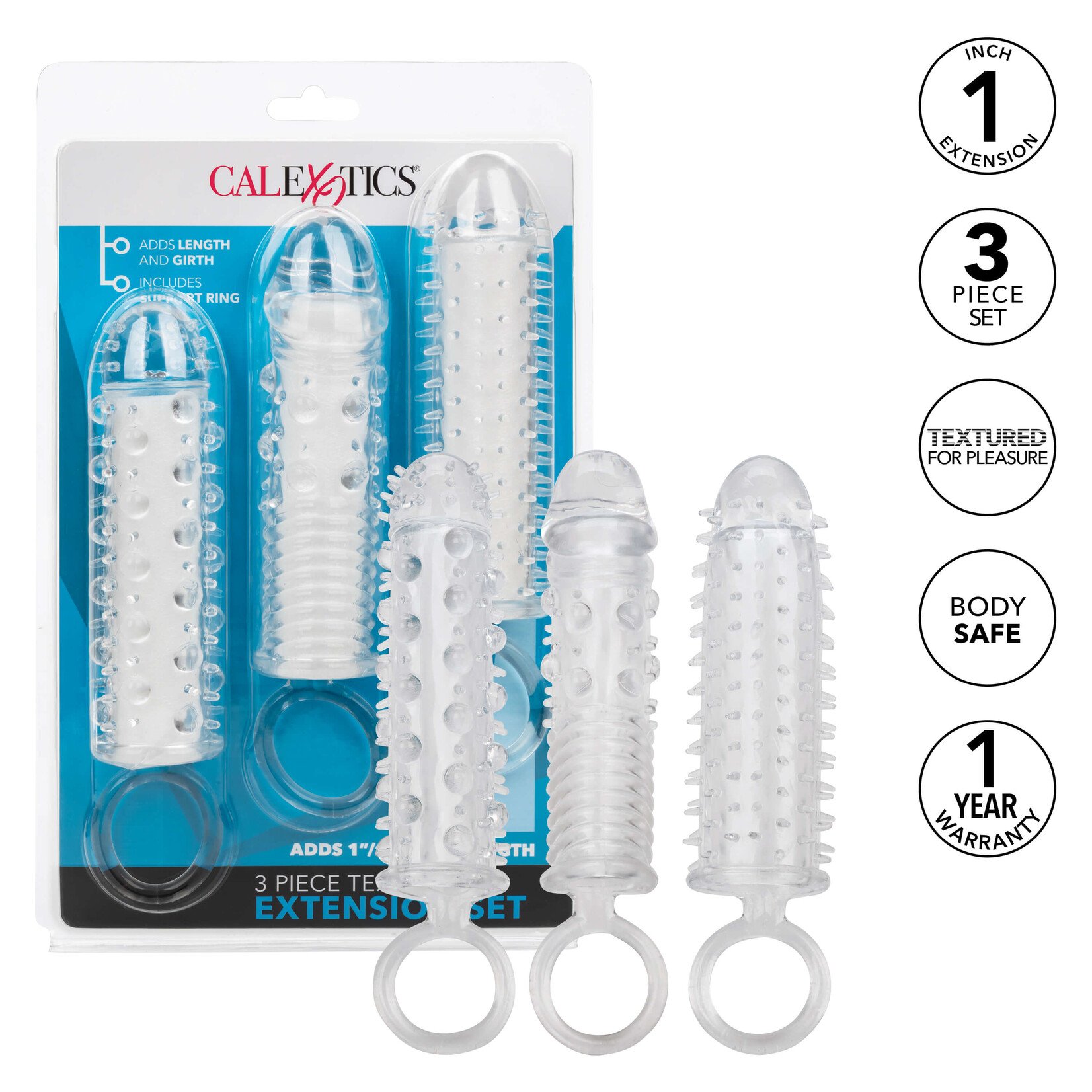 Cal Exotic Novelties Textured Extension Set