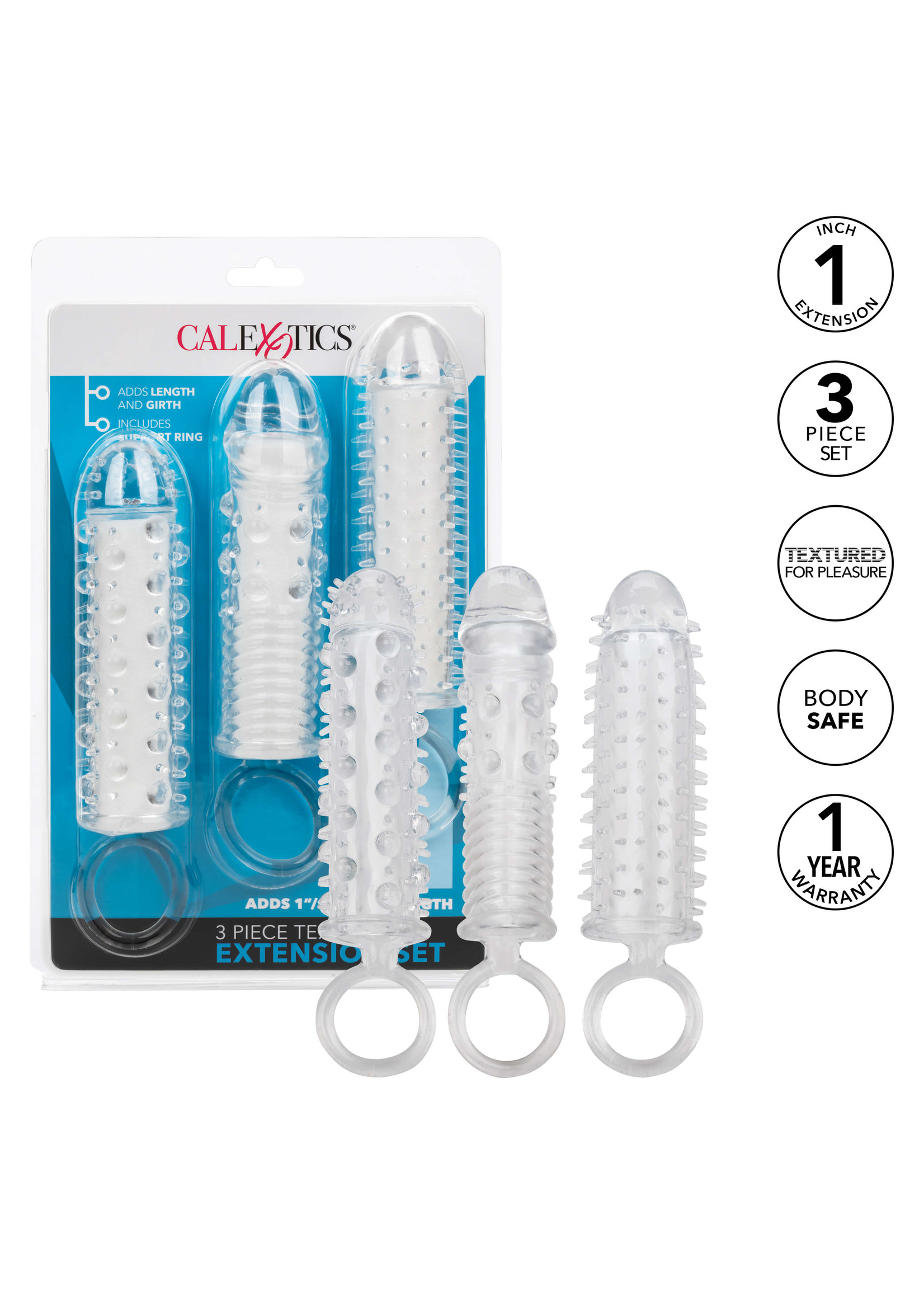 Cal Exotic Novelties Textured Extension Set