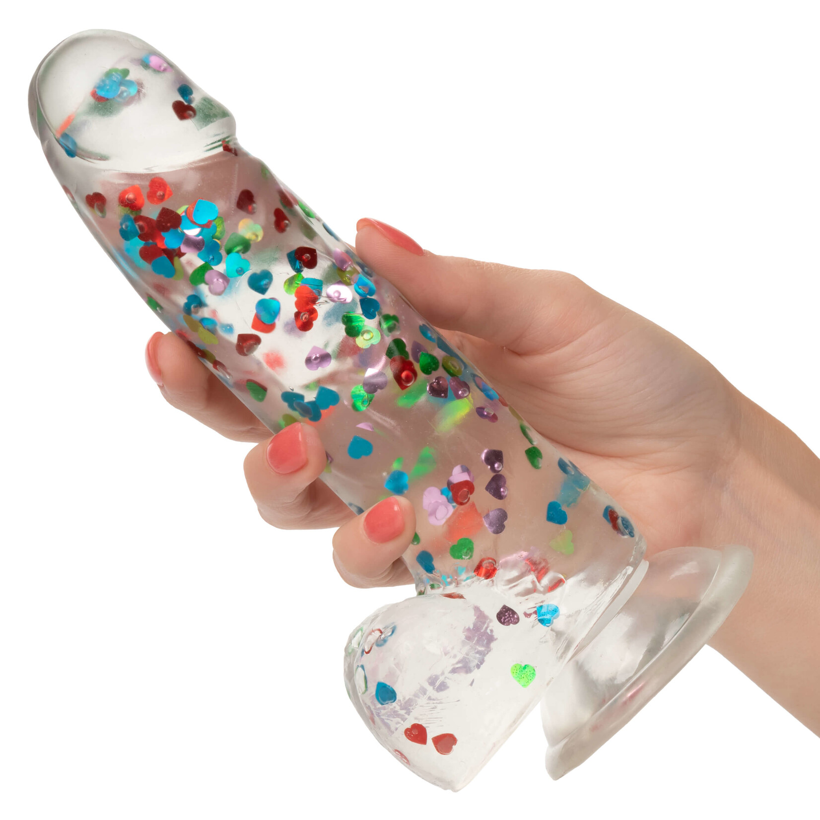 Cal Exotic Novelties Naughty Bits- I Love Dick- Heart-filled Dong
