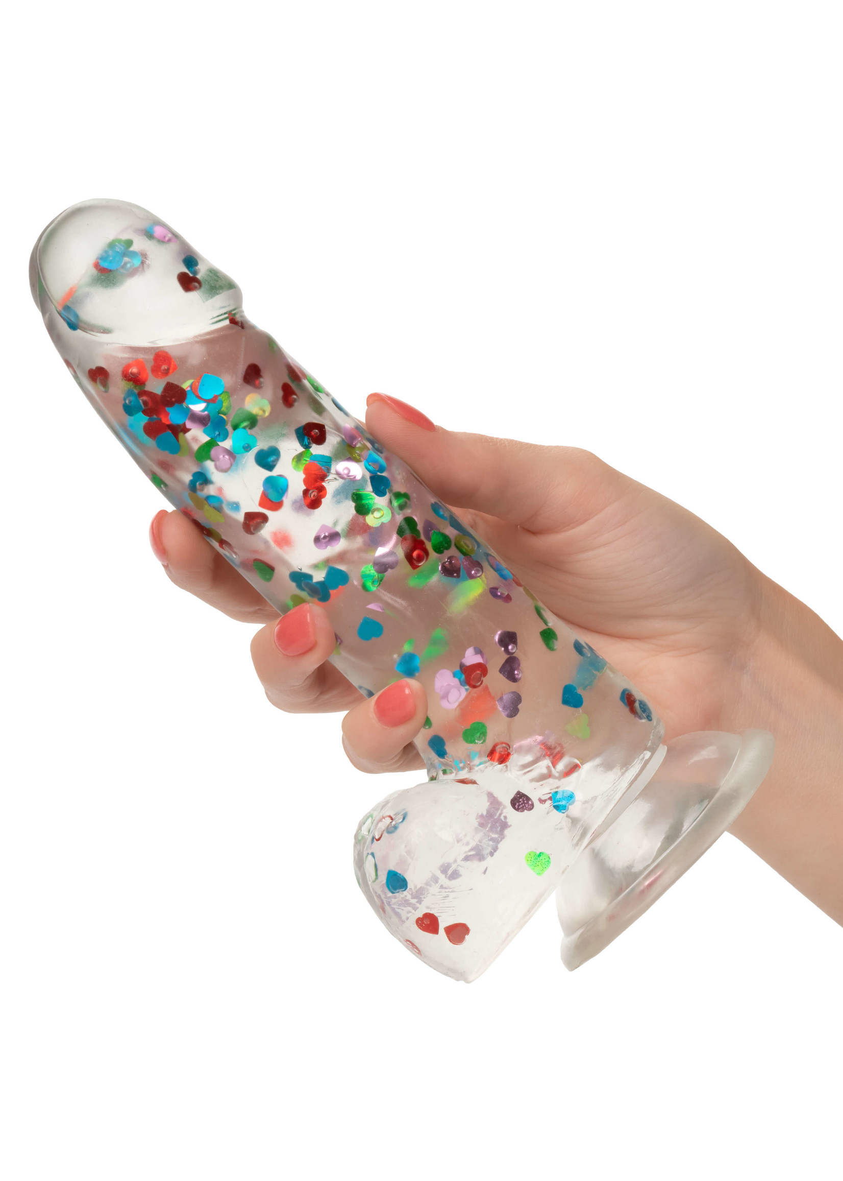 Cal Exotic Novelties Naughty Bits- I Love Dick- Heart-filled Dong