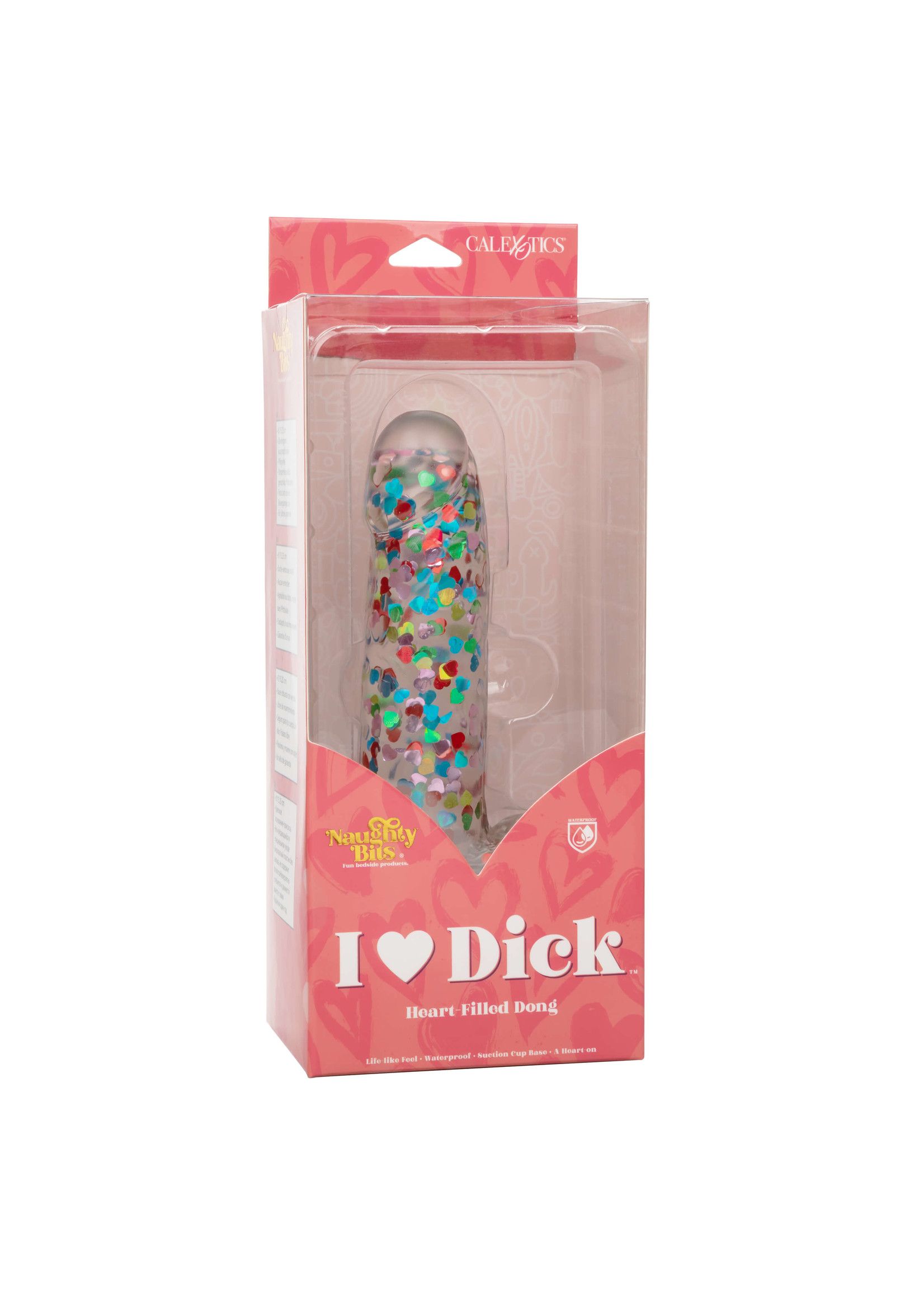 Cal Exotic Novelties Naughty Bits- I Love Dick- Heart-filled Dong