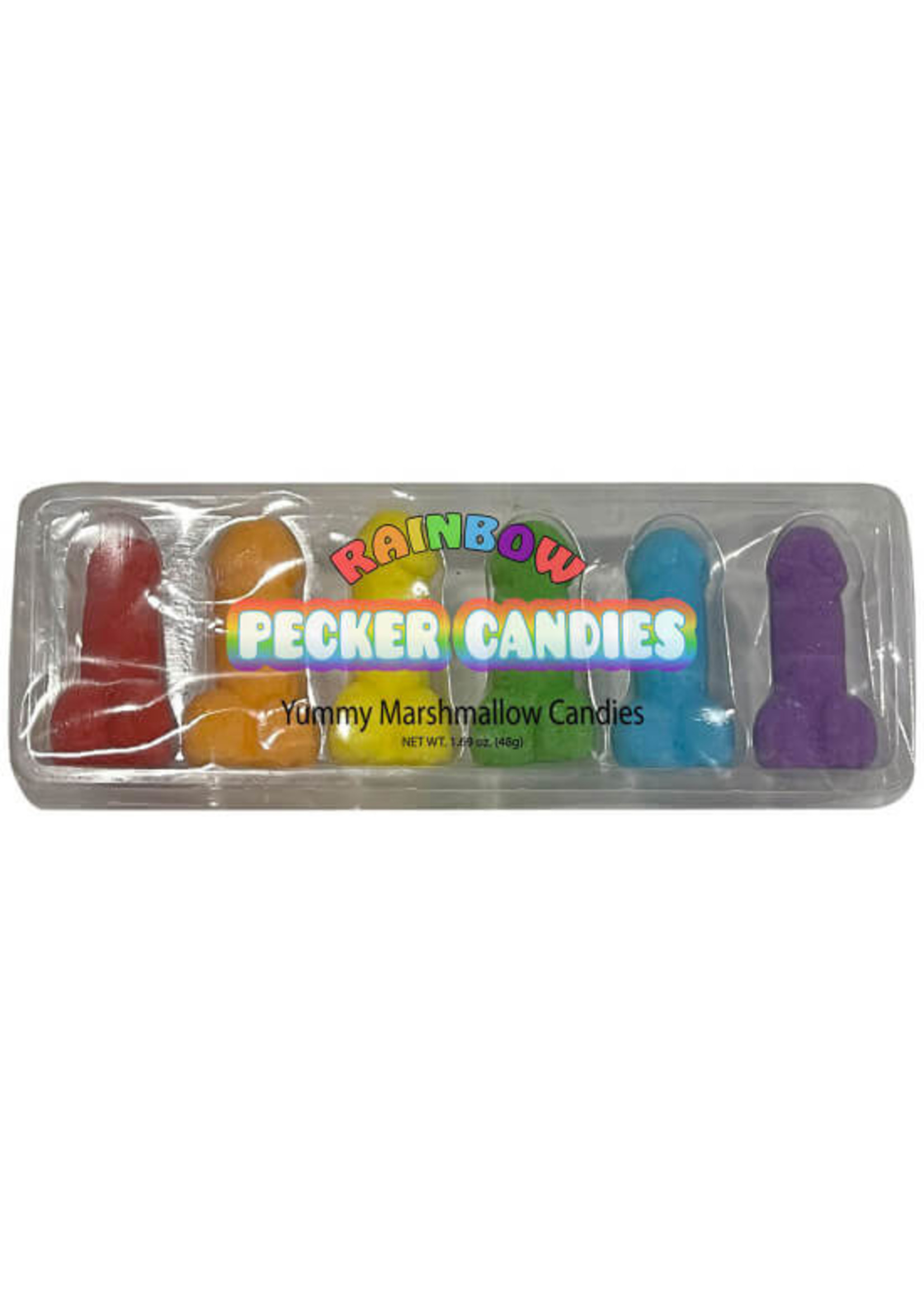 Rainbow Pecker Candies 6pk