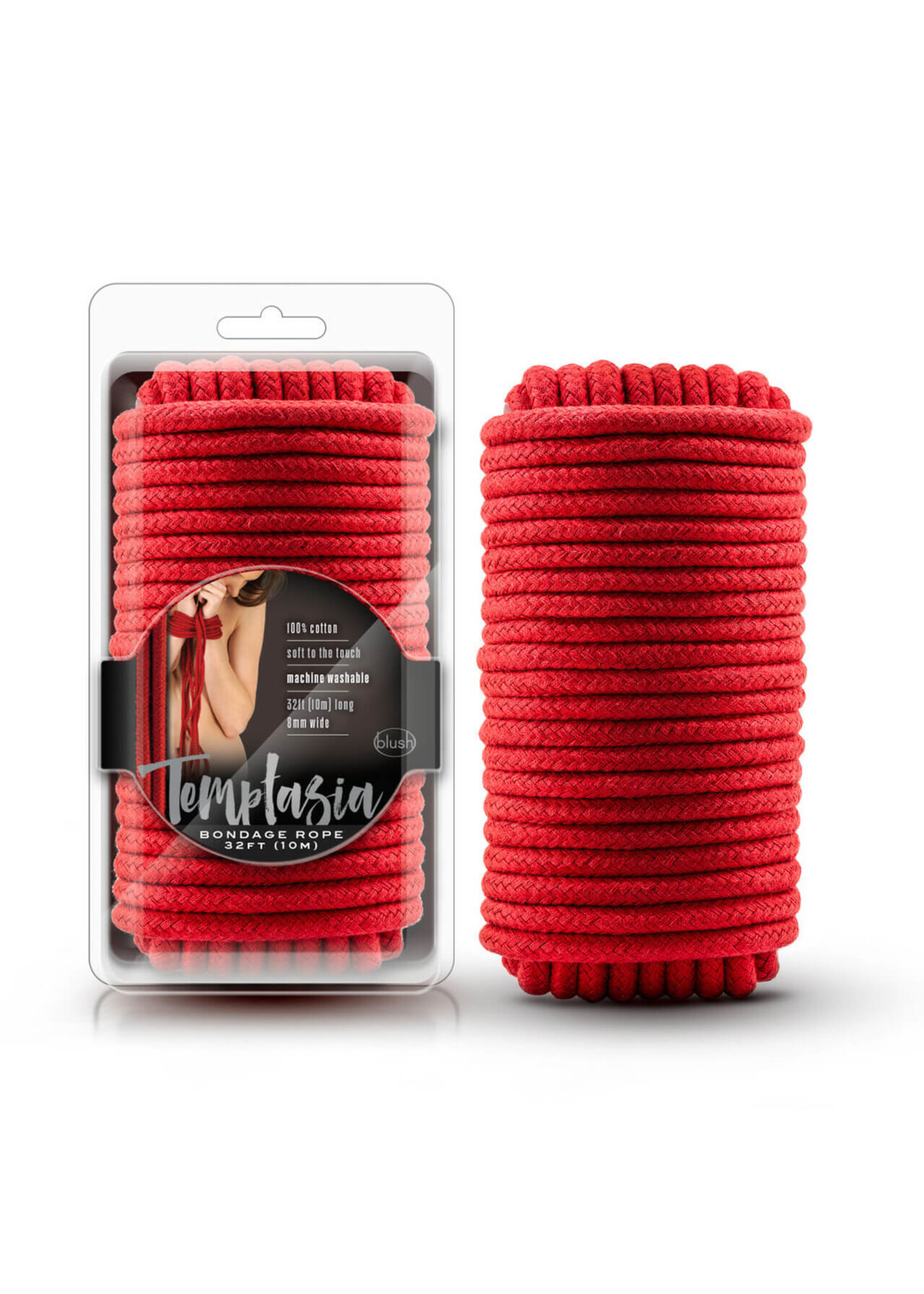 Blush Temptasia - Bondage Rope - 32 Feet - Red