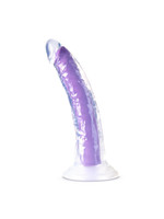 Blush Novelties Neo Elite - Glow in the Dark - Light - 7 inch Silicone Dual Density Dildo - Neon Purple