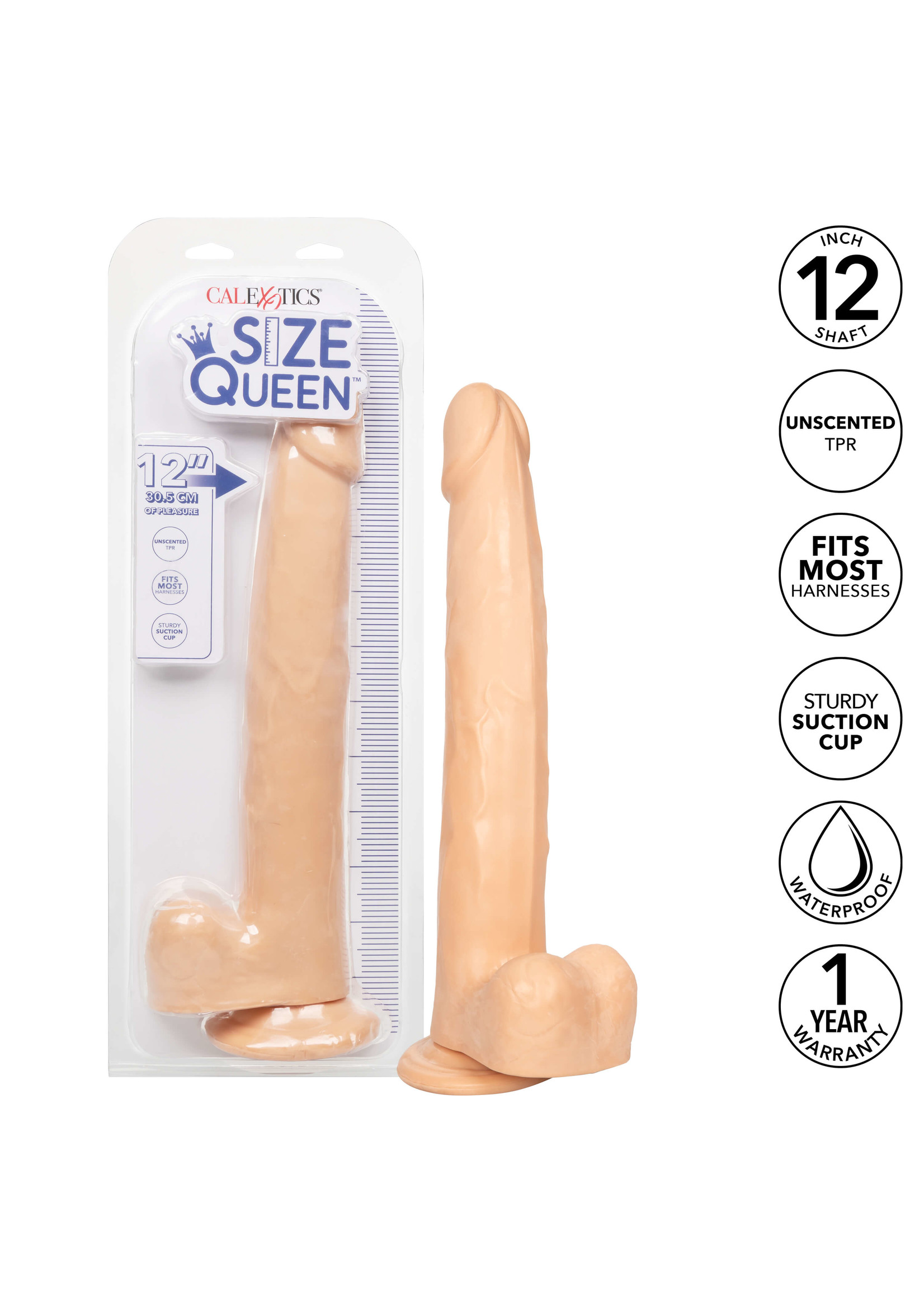Cal Exotic Novelties Size Queen 12"/30.5 cm