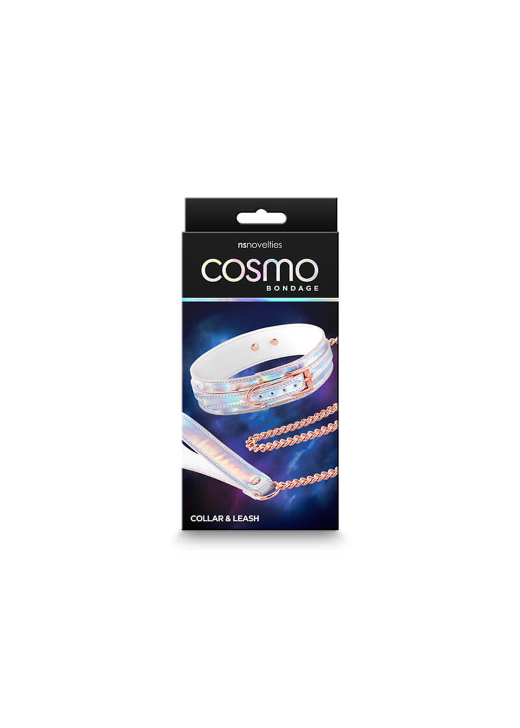 Cosmo Bondage - Collar & Leash - Rainbow