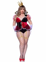 Leg Avenue 2pc Ravishing Red Queen Plus