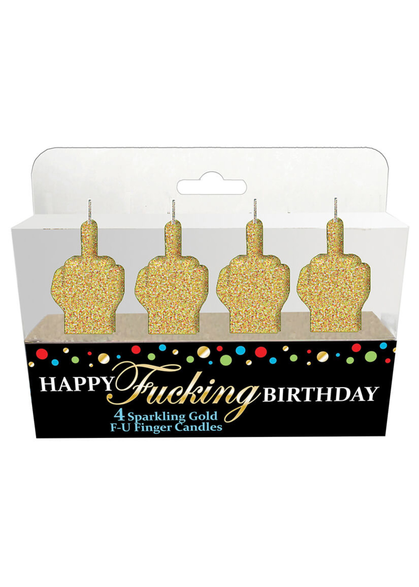 Happy Fucking Birthday FU Candle Set