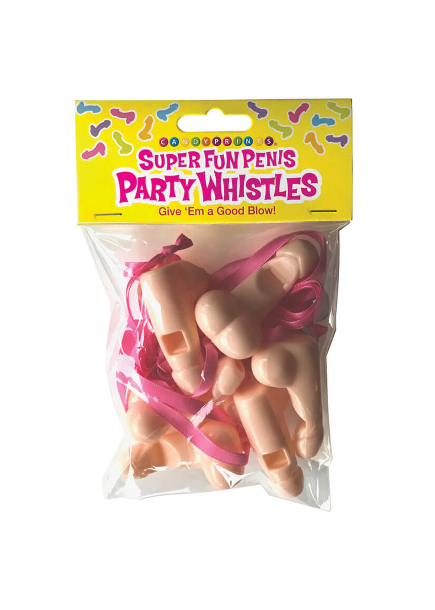 Super Fun Penis Party Whistles 6pk