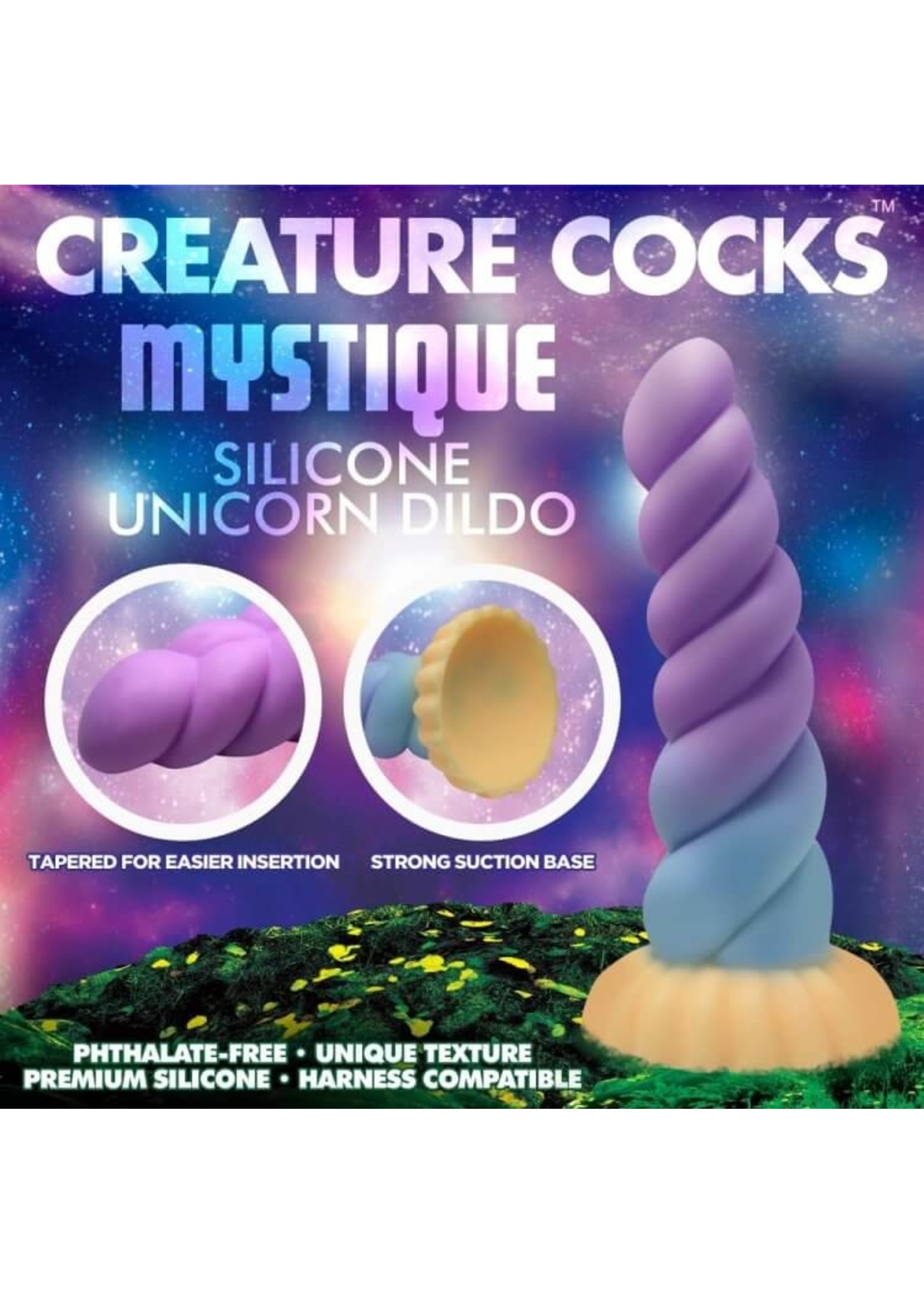 Creature Cocks Mystique Silicone Unicorn Dildo