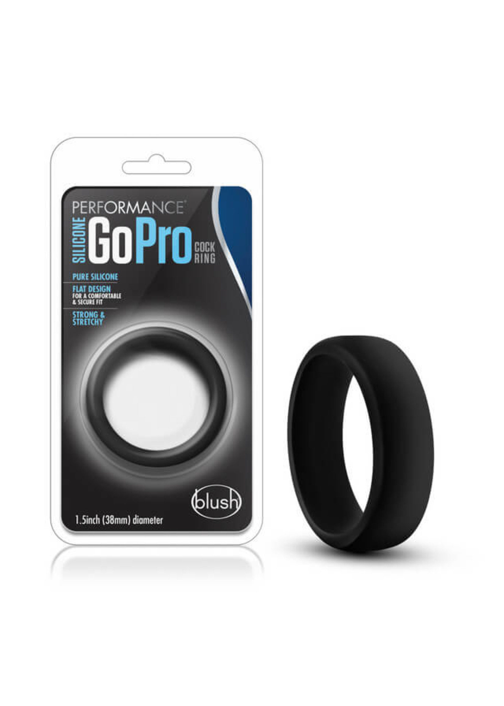 Blush Novelties Performance - Silicone Go Pro Cock Ring - Black