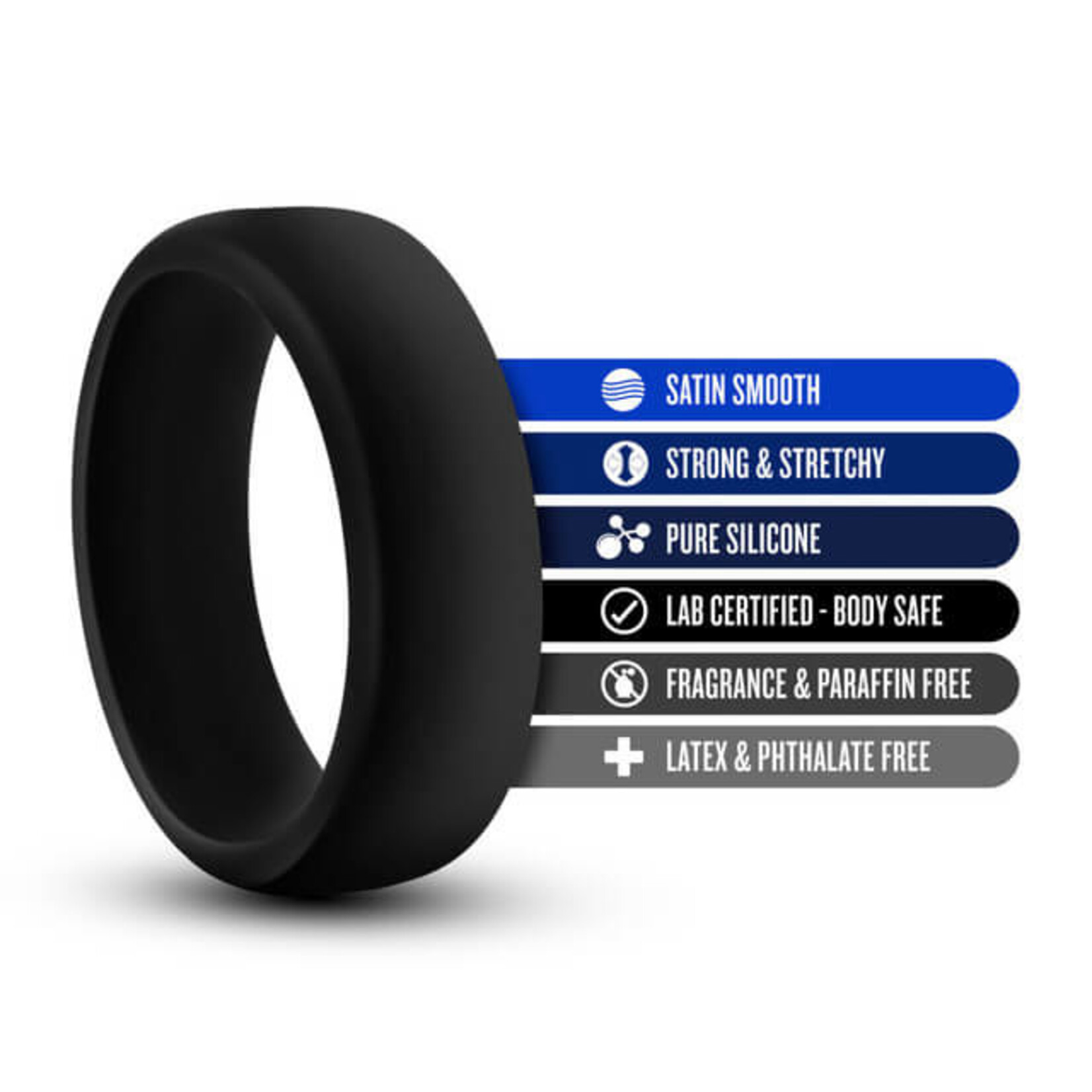 Blush Performance - Silicone Go Pro Cock Ring - Black