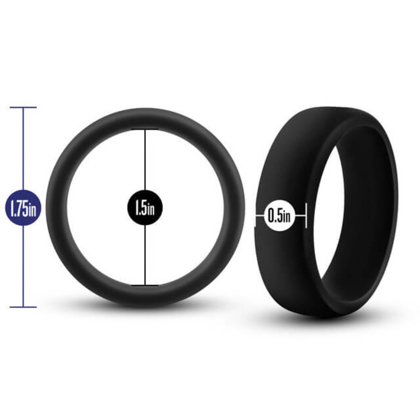 Blush Performance - Silicone Go Pro Cock Ring - Black