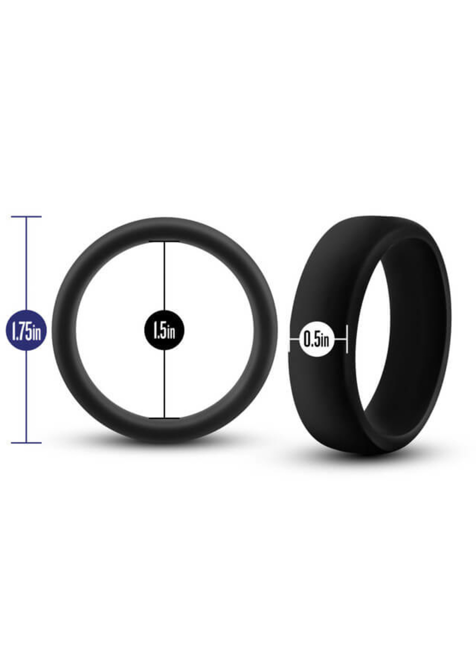 Blush Performance - Silicone Go Pro Cock Ring - Black