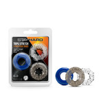 Blush Stay Hard - Triple Stretch 3 Pack Cock Rings