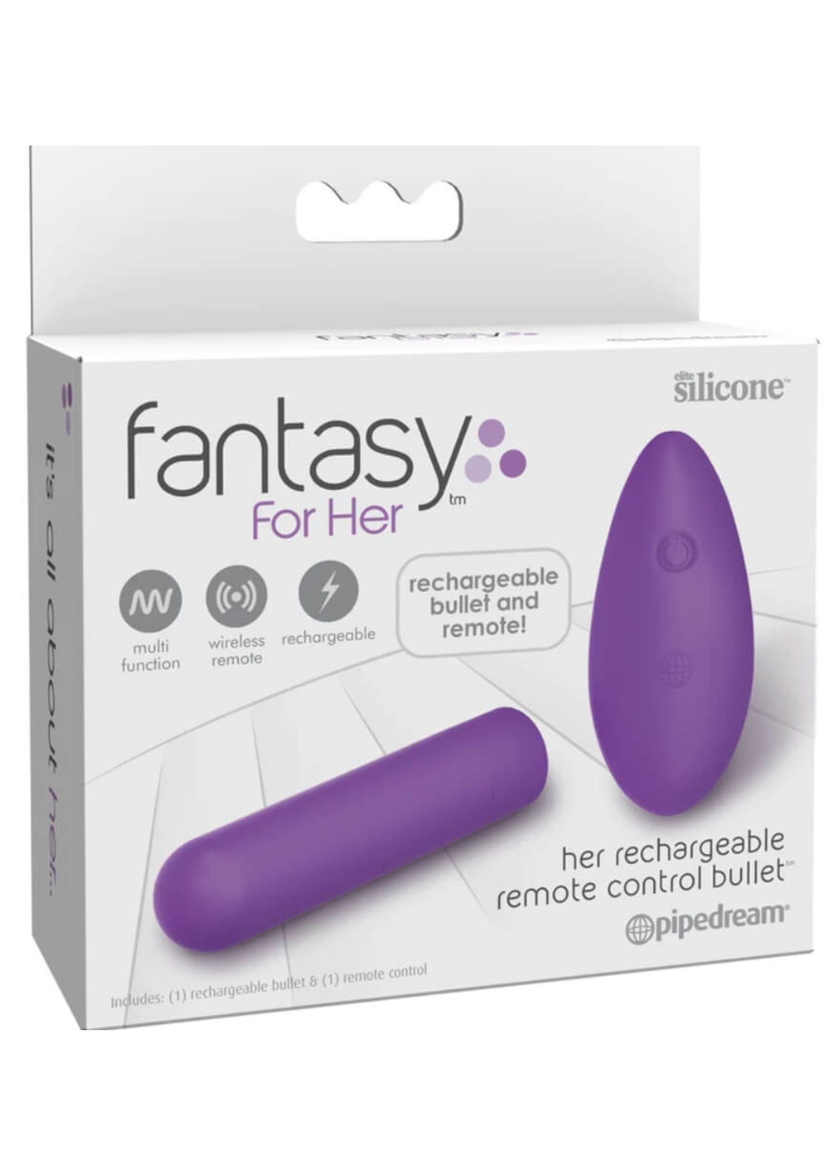 Pipedream Fantasy For Her- Rechargeable Remote Control Bullet