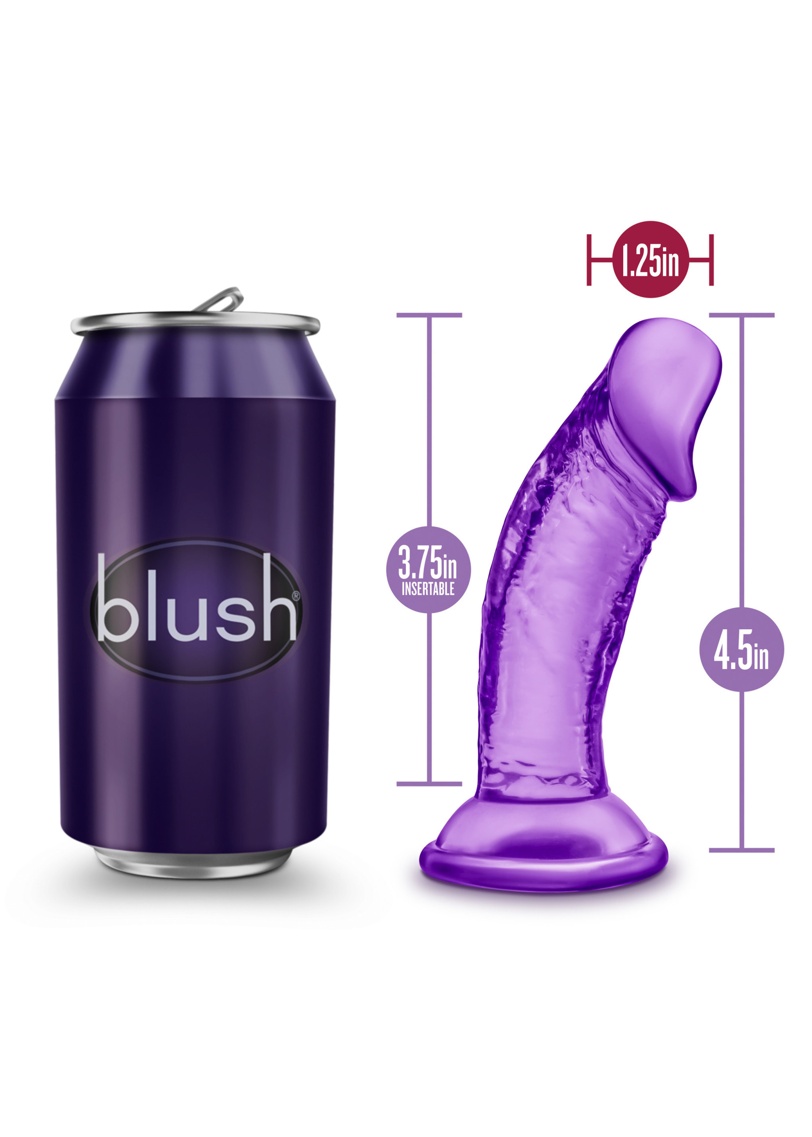 Blush Novelties B Yours - Sweet N' Small 4 Inch Dildo with Suction Cup