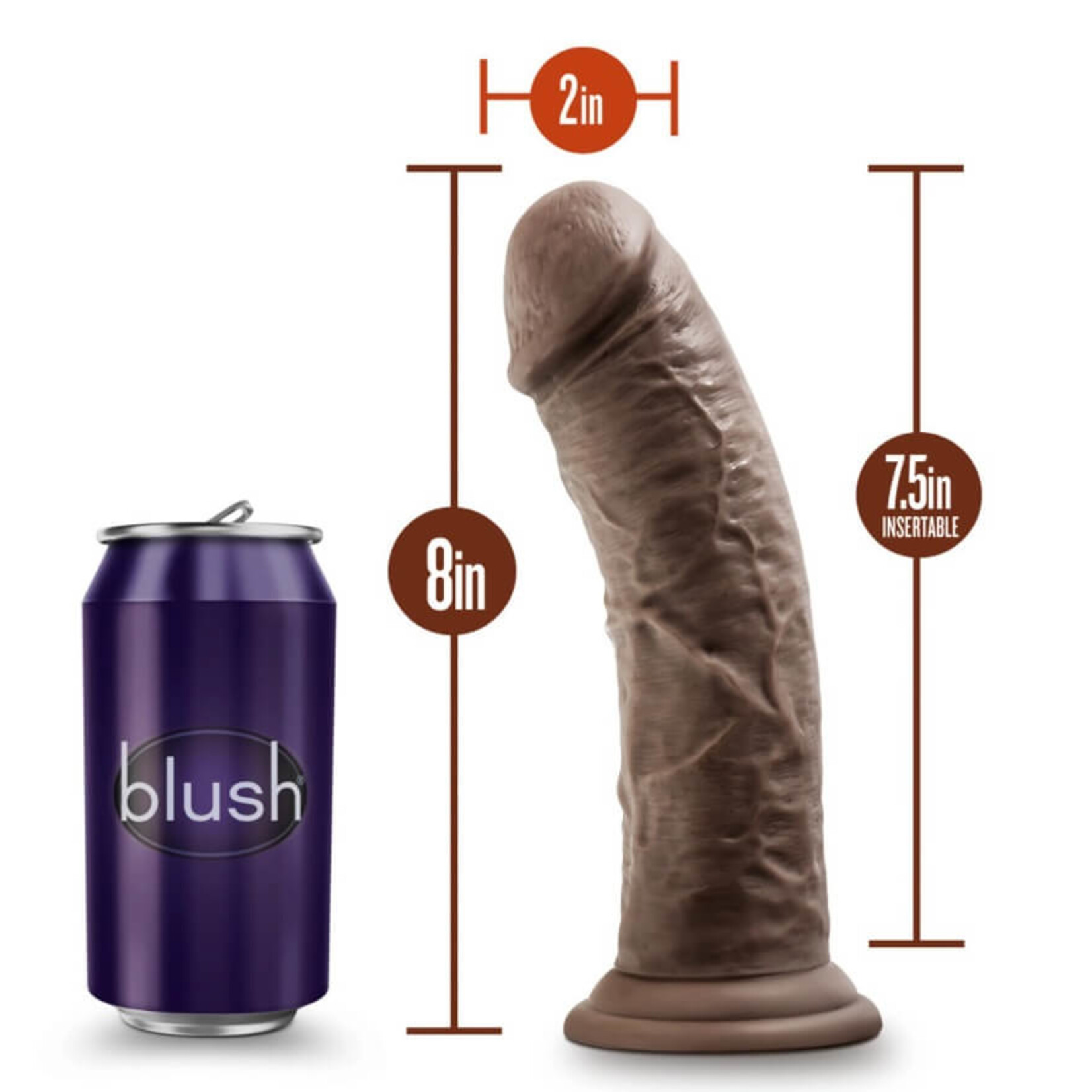 Dr. Skin Dr. Skin Plus - 8 Inch Thick Posable Dildo