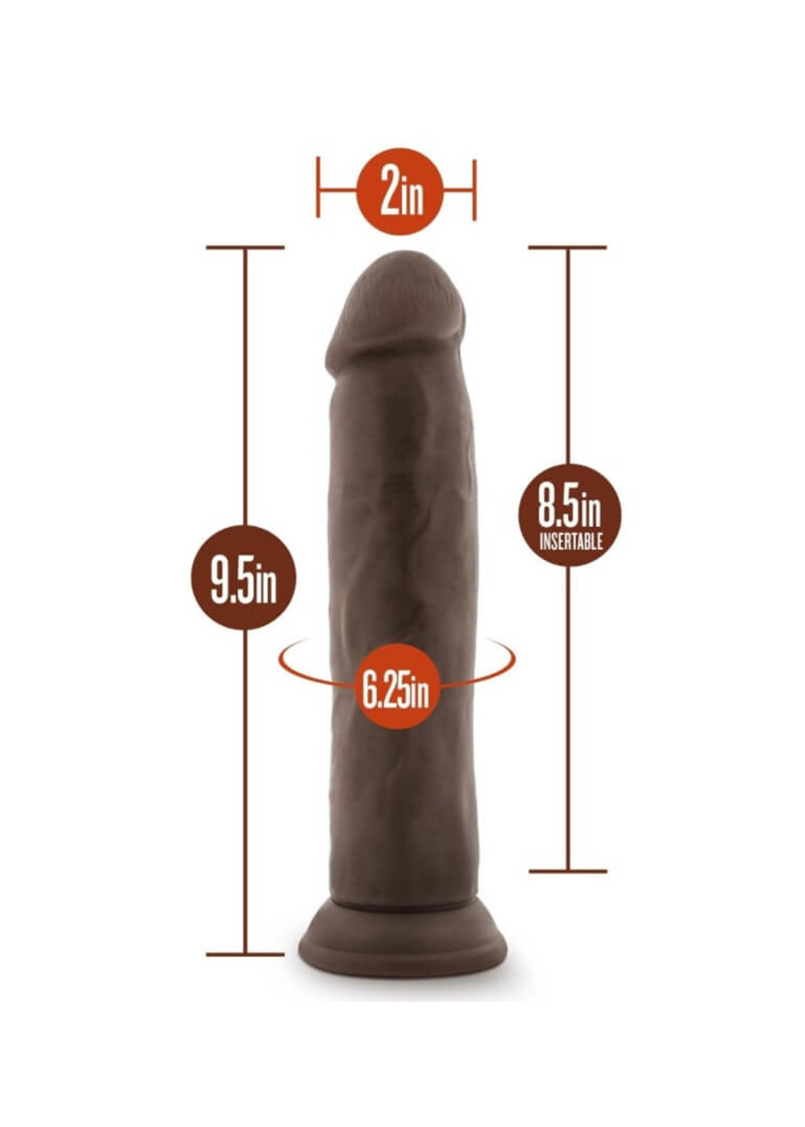Blush Dr. Skin Plus - 9 Inch Posable Thick Dildo