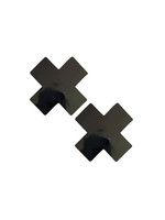 NEVA NUDE Dom Squad Black Wet Vinyl X Pasties