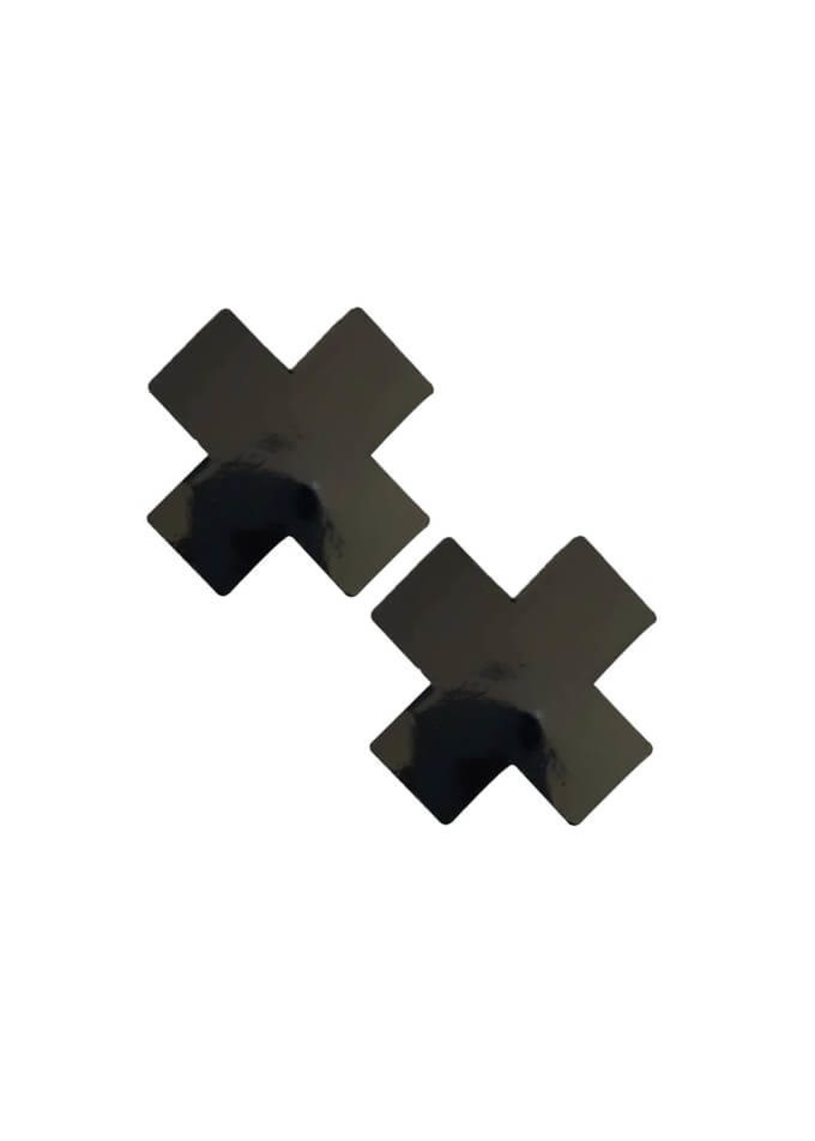 NEVA NUDE Dom Squad Black Wet Vinyl X Pasties