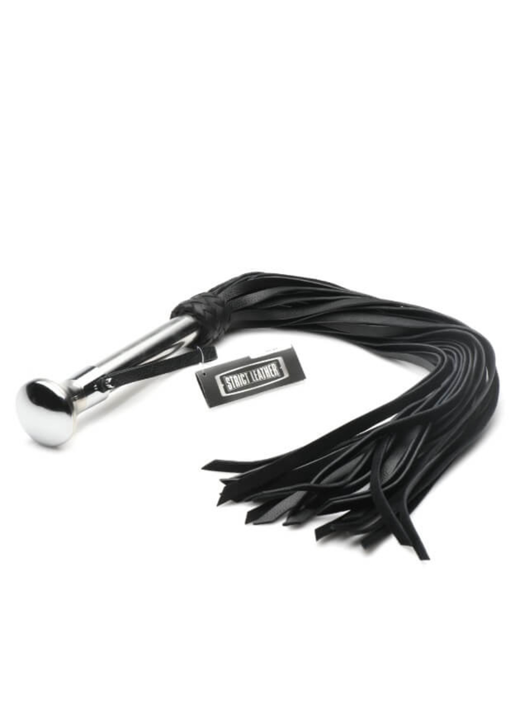 Leather Flogger With Stainless Steel Handle