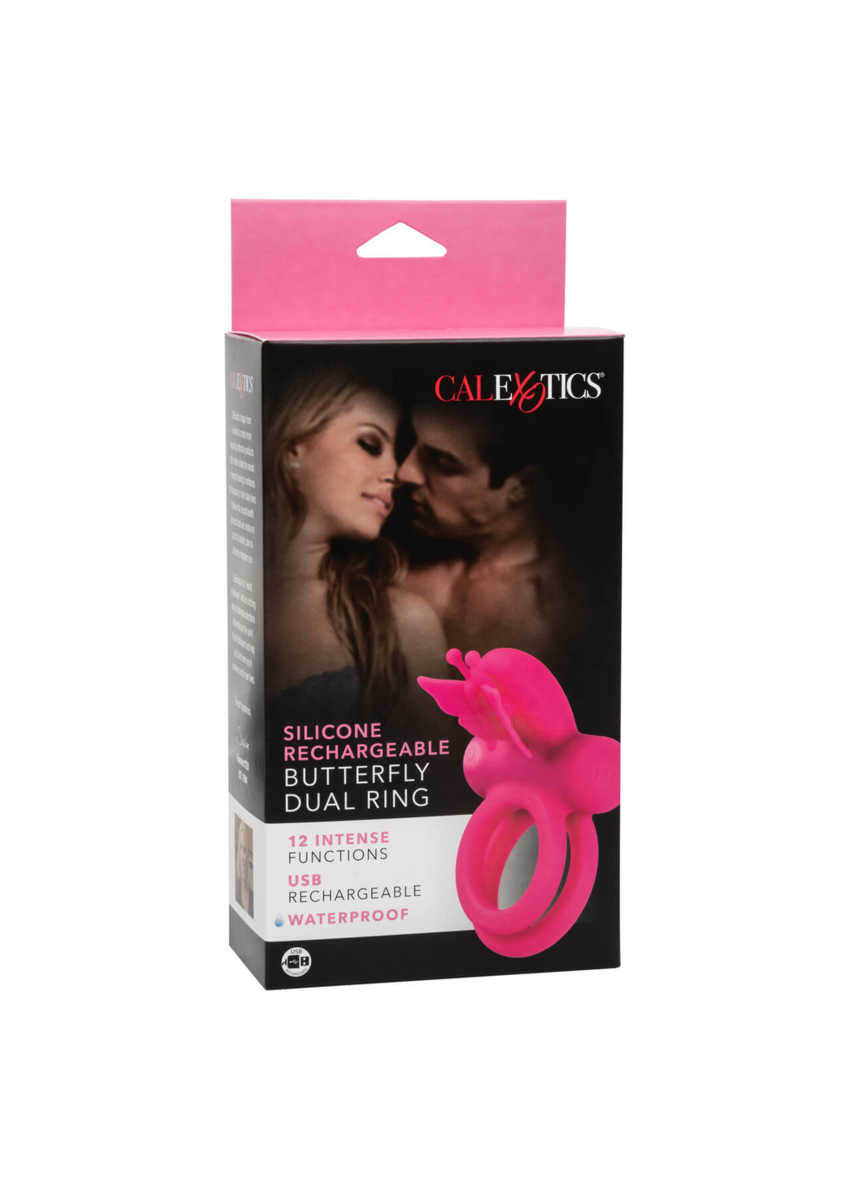 Cal Exotic Novelties Silicone Rechargeable Dual Butterfly Ring