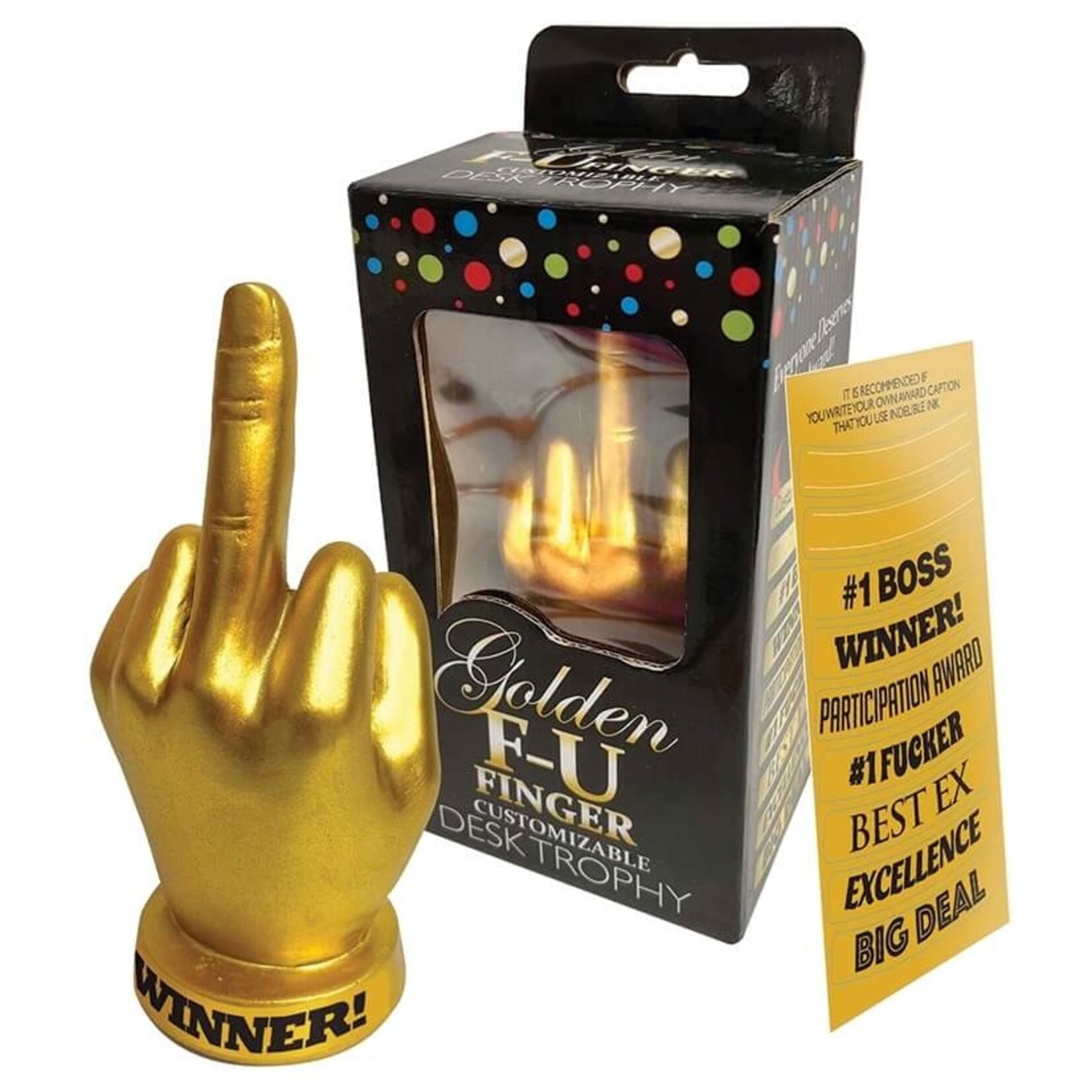Golden F-U Finger Trophy