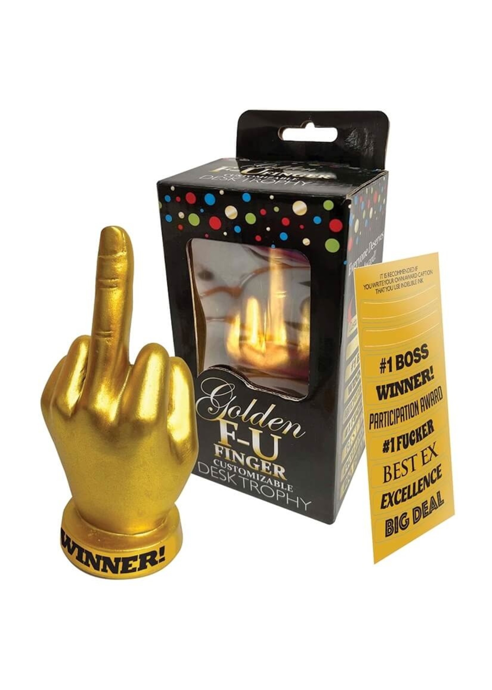 Golden F-U Finger Trophy