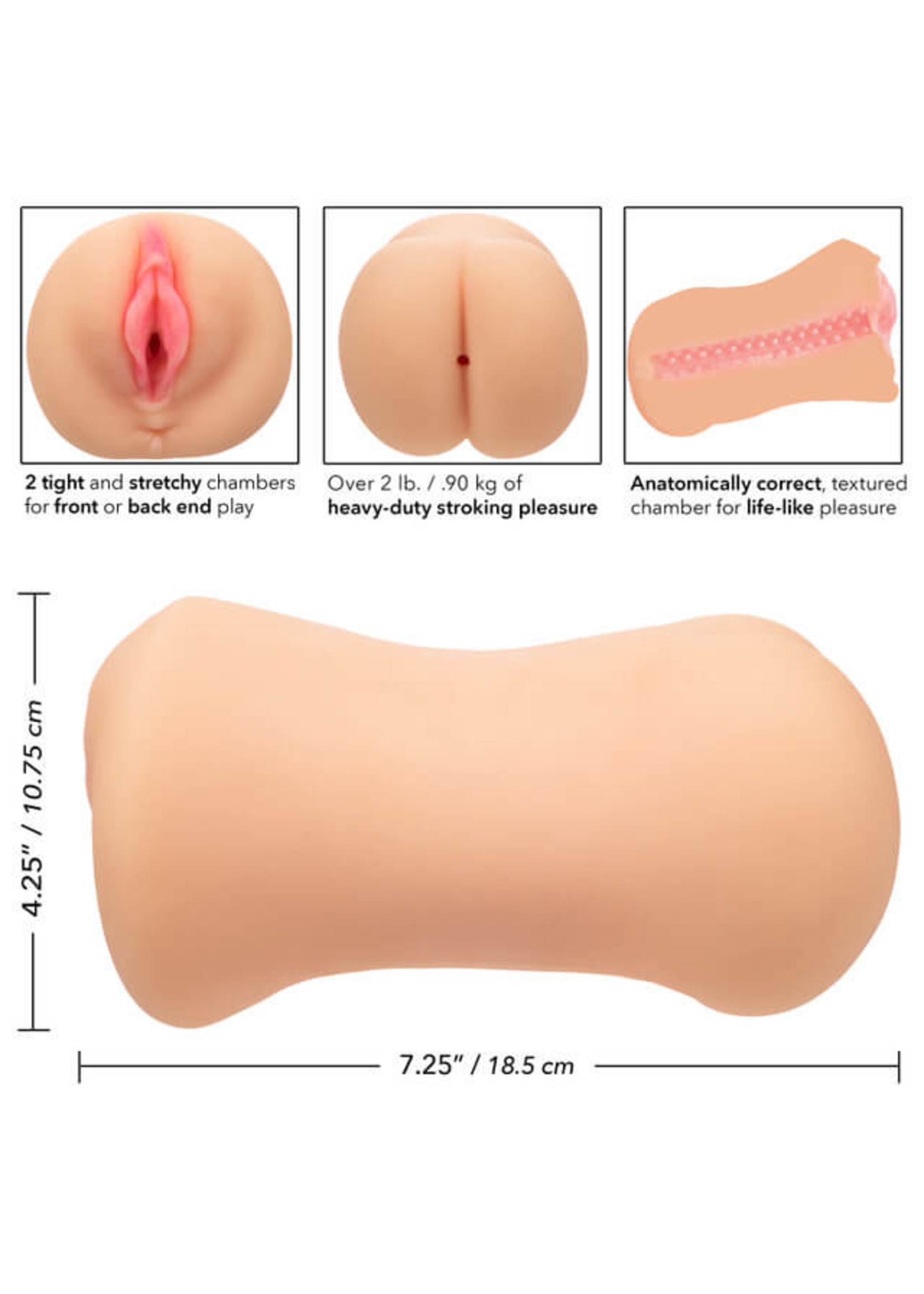 Stroke It Stroke It Dual Entry Pussy & Ass - Ivory