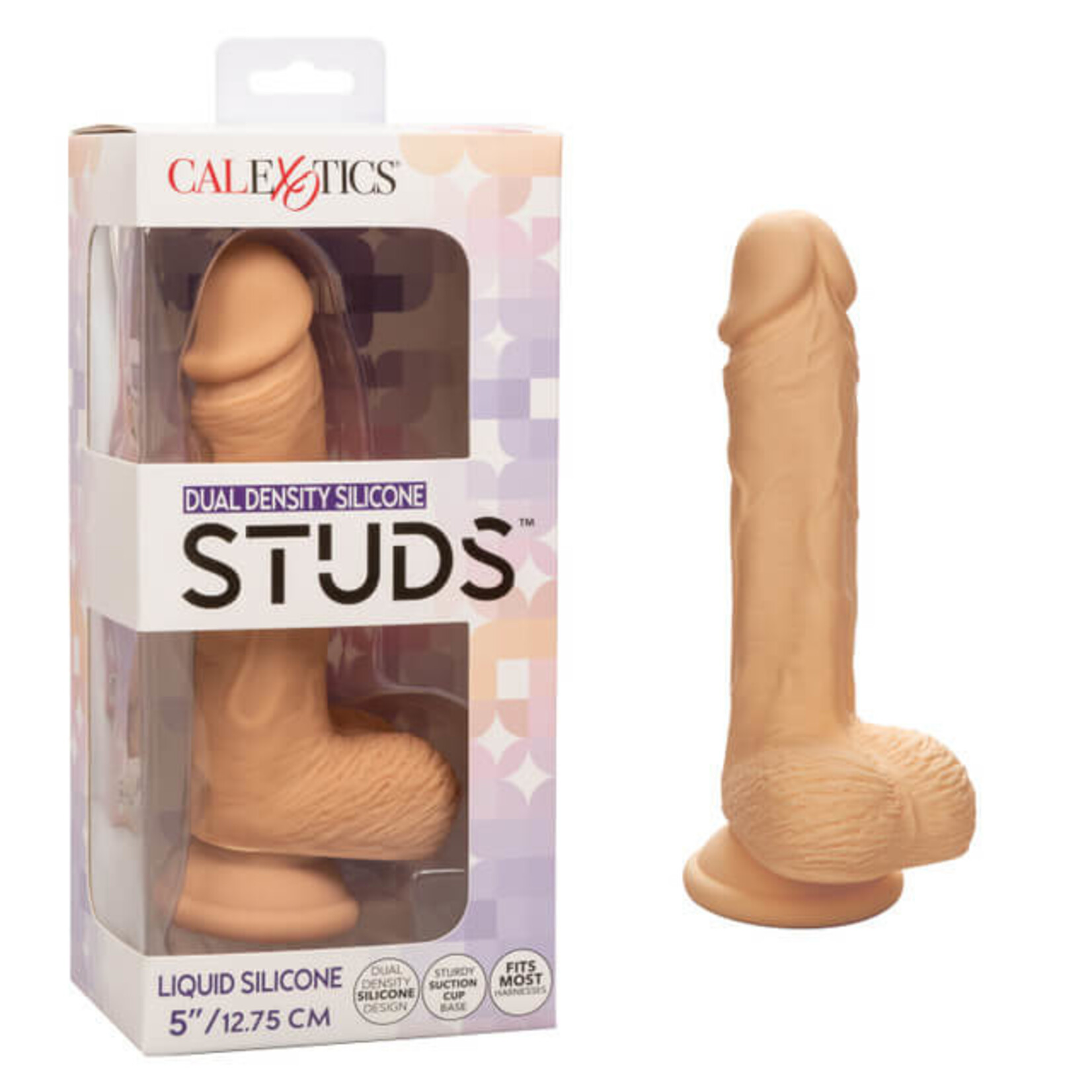 Cal Exotic Novelties Dual Density Silicone Studs 5" - Ivory